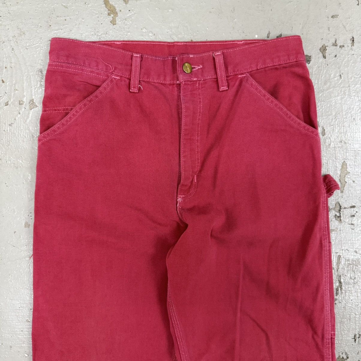 Carhartt Rare Design Vintage Brand Carhartt Carpenter Pants 1990s Red Size US 31 - 5 Thumbnail