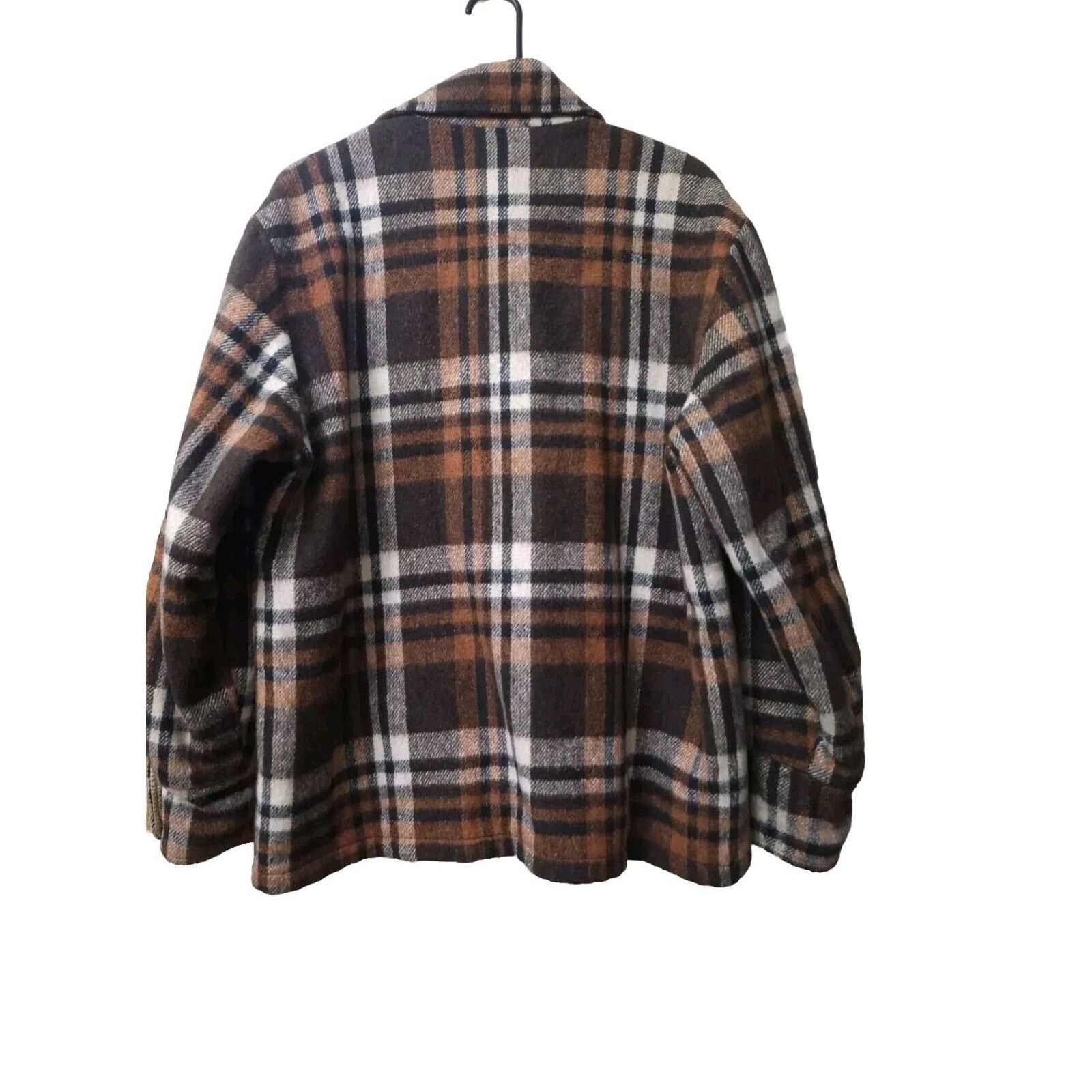 Sears VINTAGE 1970'S SEARS STORE OUTERWEAR WOOL PLAID CHORE JACKET Size US M / EU 48-50 / 2 - 4 Thumbnail