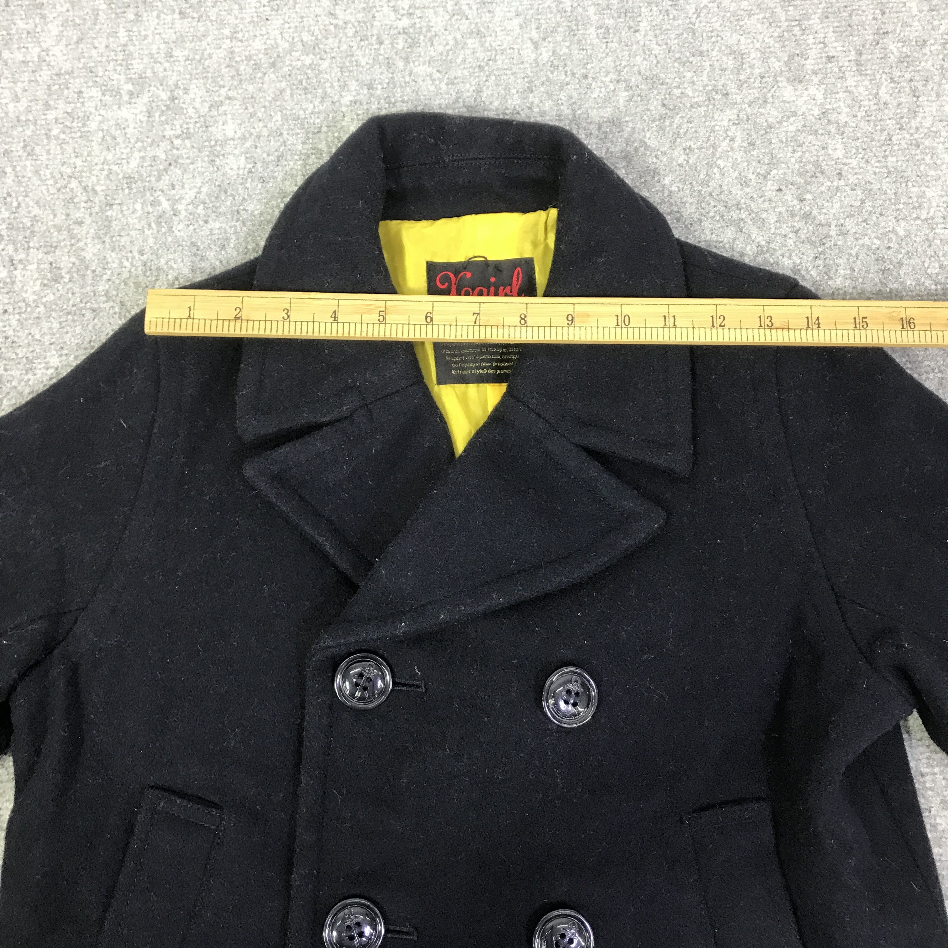 Japanese Brand X-GIRL WOOL DOUBLE BREASTED JACKET K84B12 Size M / US 6-8 / IT 42-44 - 5 Thumbnail