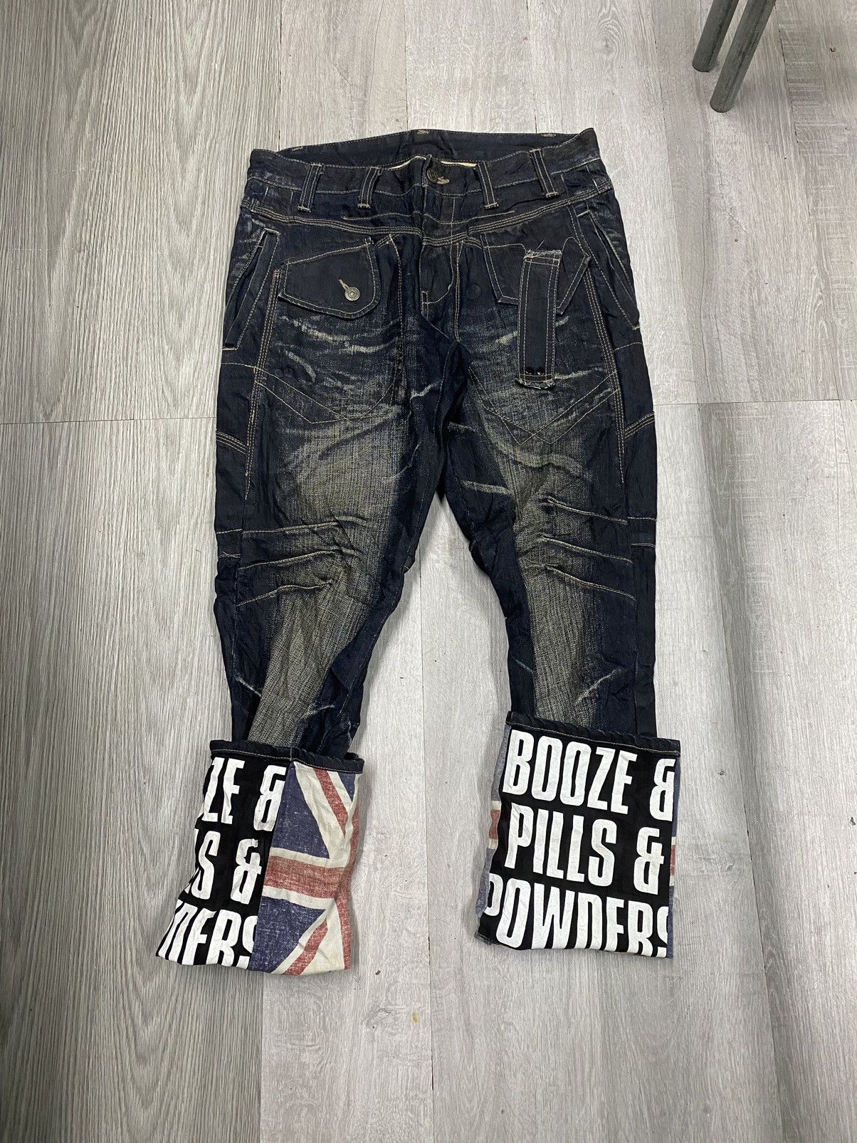 If Six Was Nine × Japanese Brand × PPFM Rare PPFM Punk Denim Multipocket Size US 32 / EU 48 - 3 Thumbnail