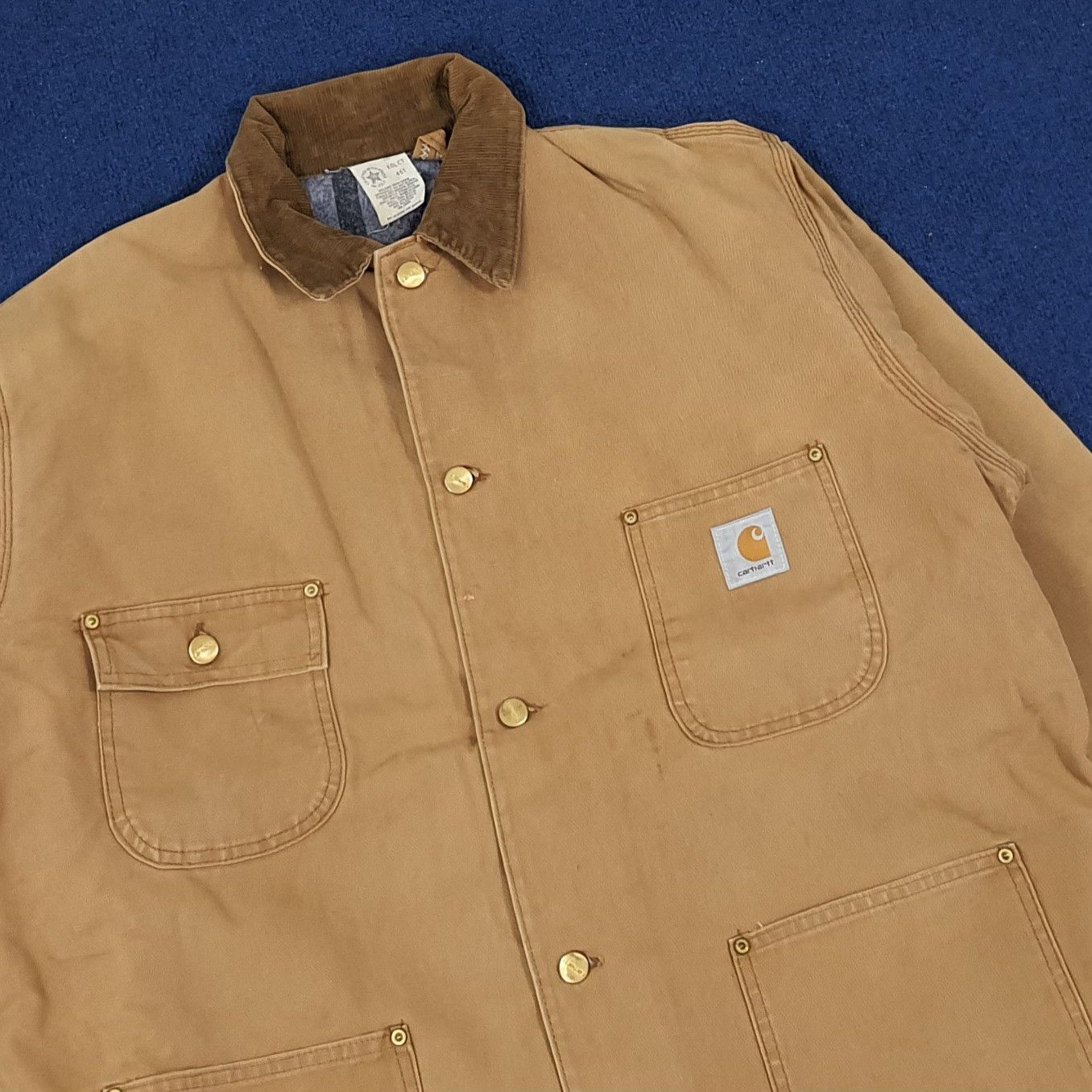 Carhartt × Vintage Vintage Carhartt Detroit Workwear Heavy Jacket Size US XXL / EU 58 / 5 - 2 Thumbnail