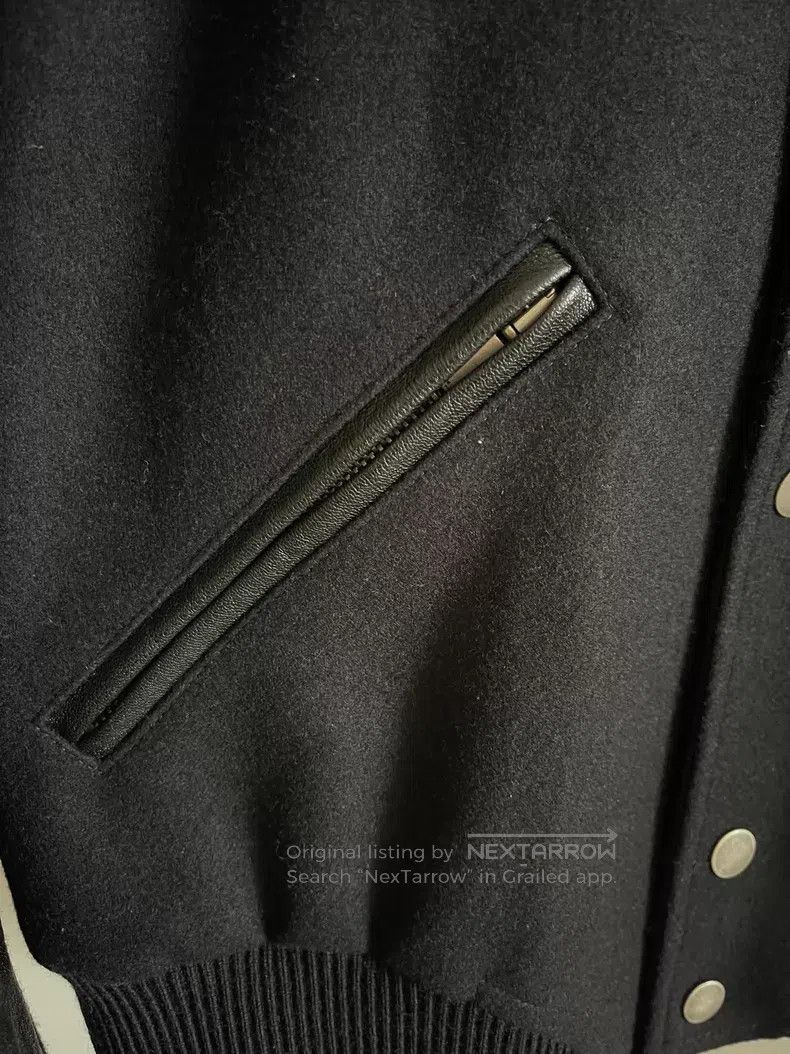 Saint Laurent Paris Saint Laurent Paris Solid Black Leather Sleeve Patchwork B Size US S / EU 44-46 / 1 - 6 Thumbnail