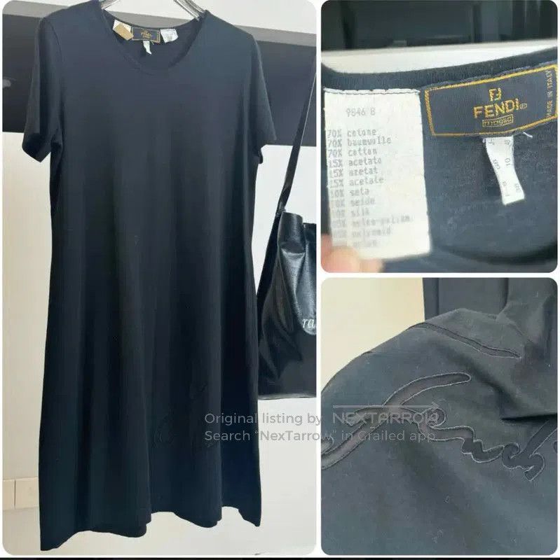 Fendi Fendi Black Cotton Dress for Women . Size XXS / US 00 / IT 34 - 1 Thumbnail