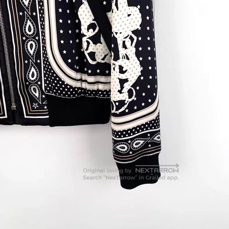 Hermes Hermes Black Polka Dot Pattern Printed Silk Long Sleeve Zi Size XS / US 0-2 / IT 36-38 - 4 Thumbnail