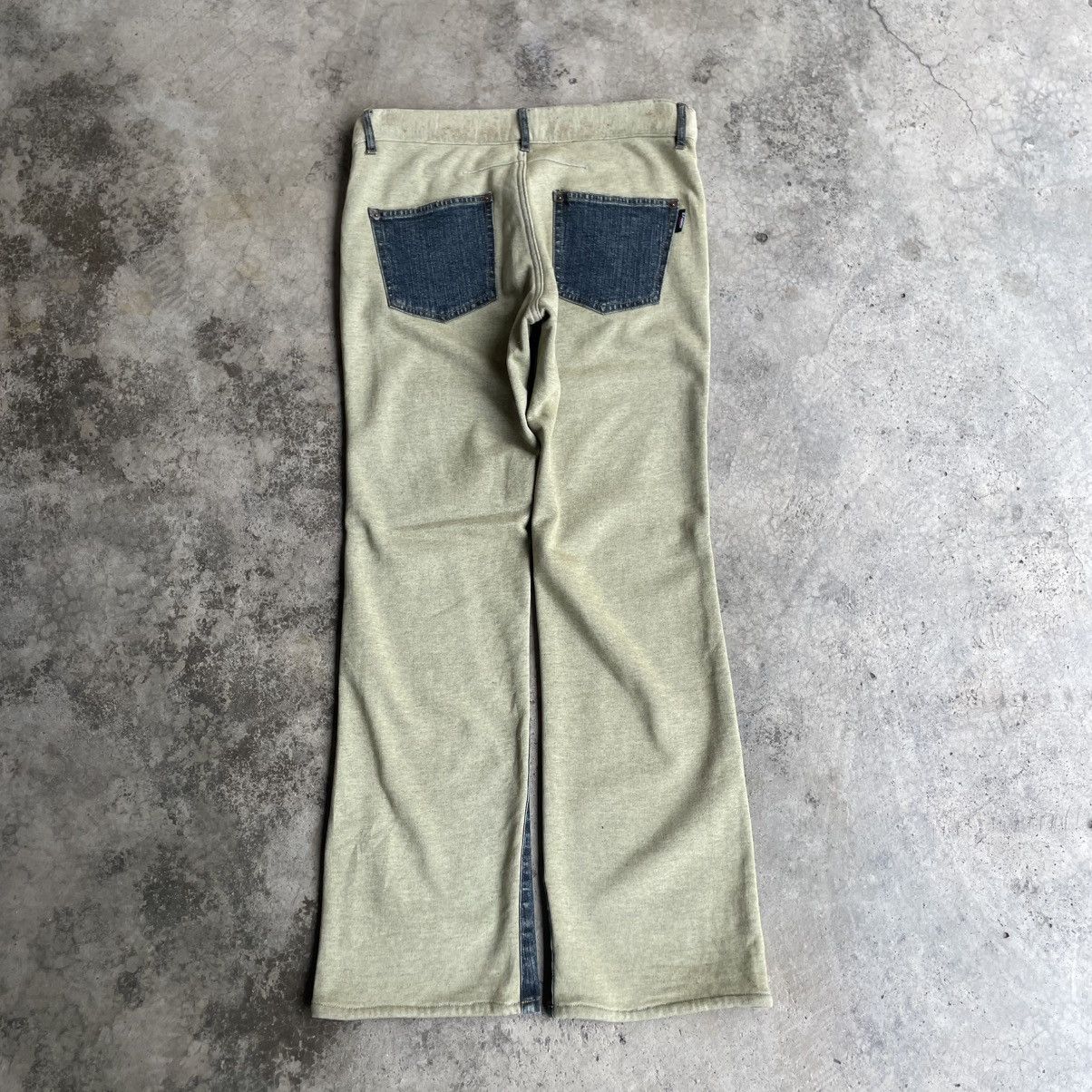 Renoma 🔥Vintage Renoma Hybrid Two Tone Flare Denim Pants Size US 32 / EU 48 - 4 Thumbnail