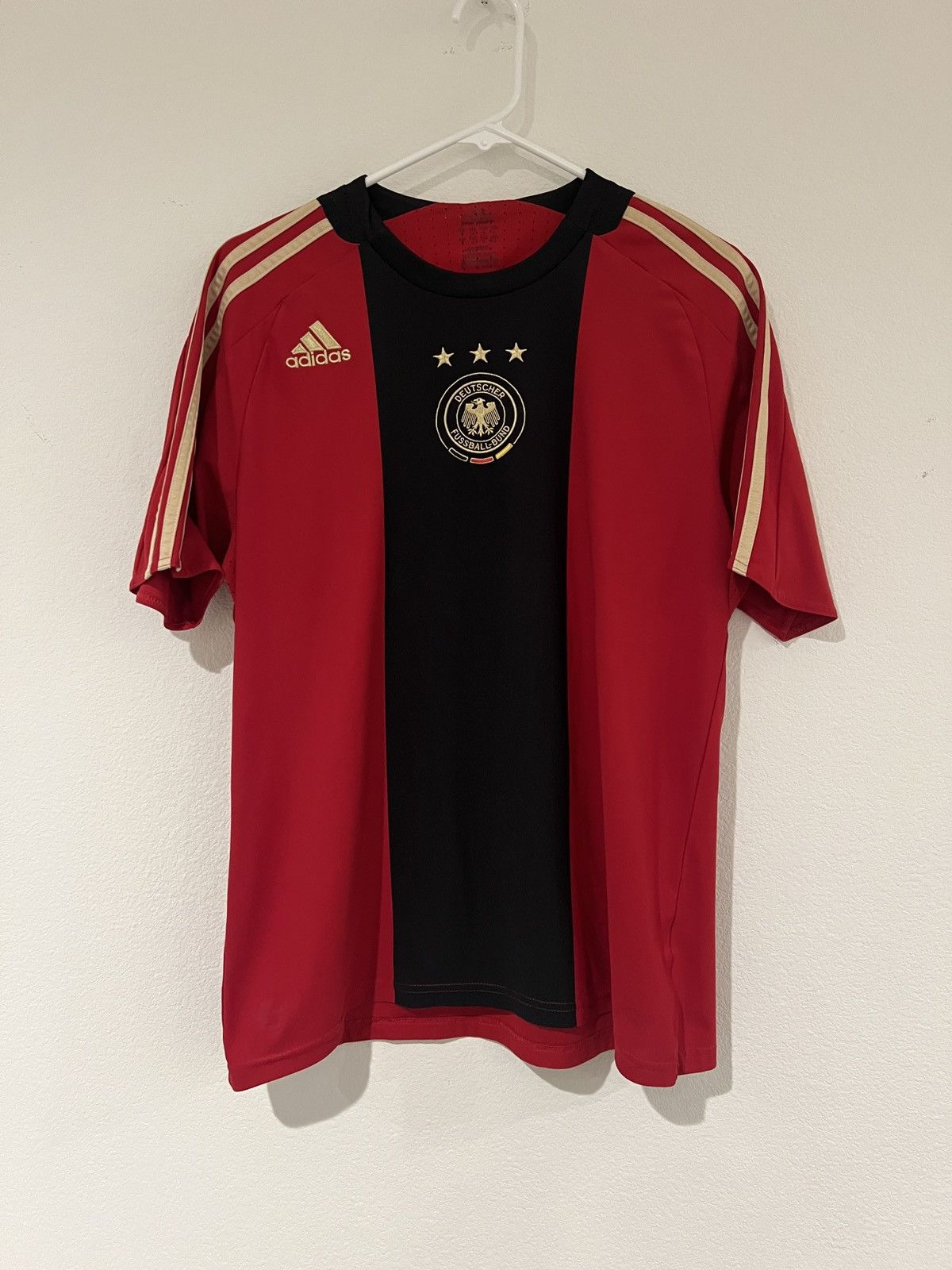 image of Soccer Jersey x Vintage Germany Kit in Red, Men's (Size Medium)