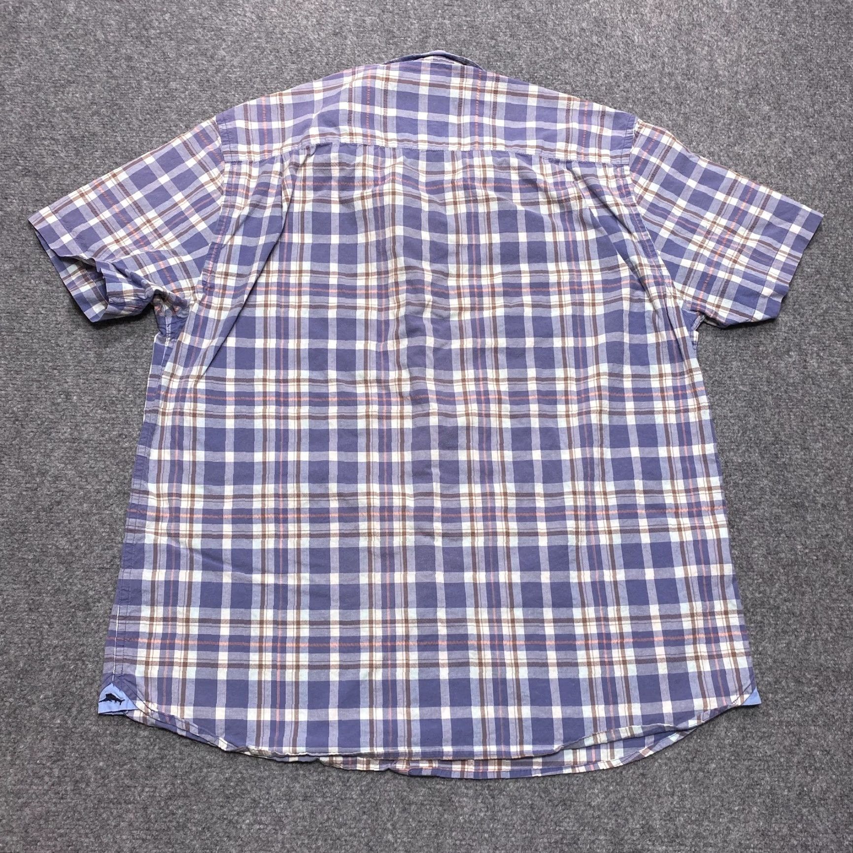 Tommy Bahama Tommy Bahama Shirt Mens Medium Blue Short Sleeve Plaid Casual Button Up Size US M / EU 48-50 / 2 - 4 Thumbnail