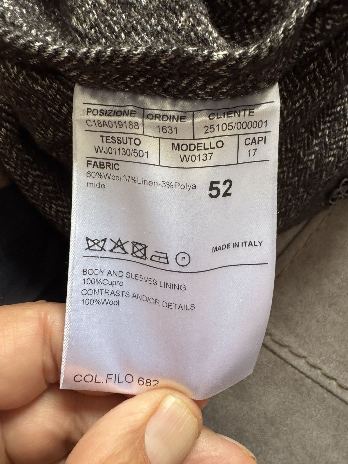 Canali CANALI blazer Sz 52 SEE REAL TAPE MEASUREMENTS IN PHOTOS!!!! Size 42R - 16 Thumbnail