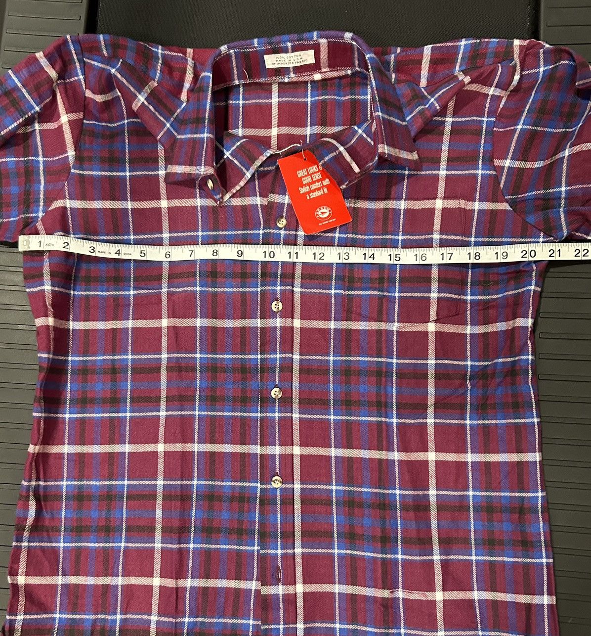 Arrow Vtg ARROW sport cotton flannel shirt NOS 80s rare USA preppy Size US M / EU 48-50 / 2 - 5 Thumbnail