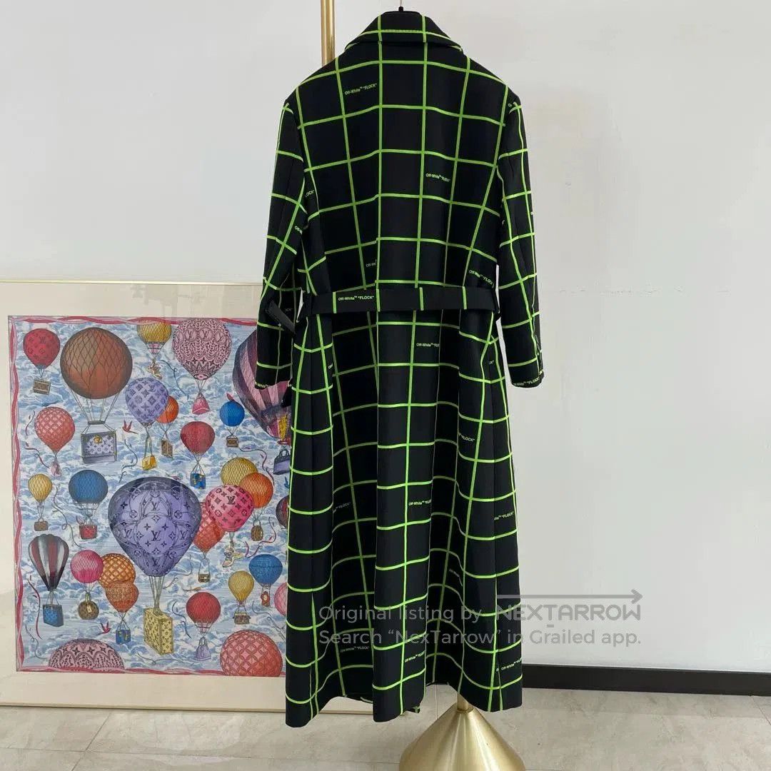 Off-White offwhite long plaid coat size 36. Size US S / EU 44-46 / 1 - 2 Thumbnail