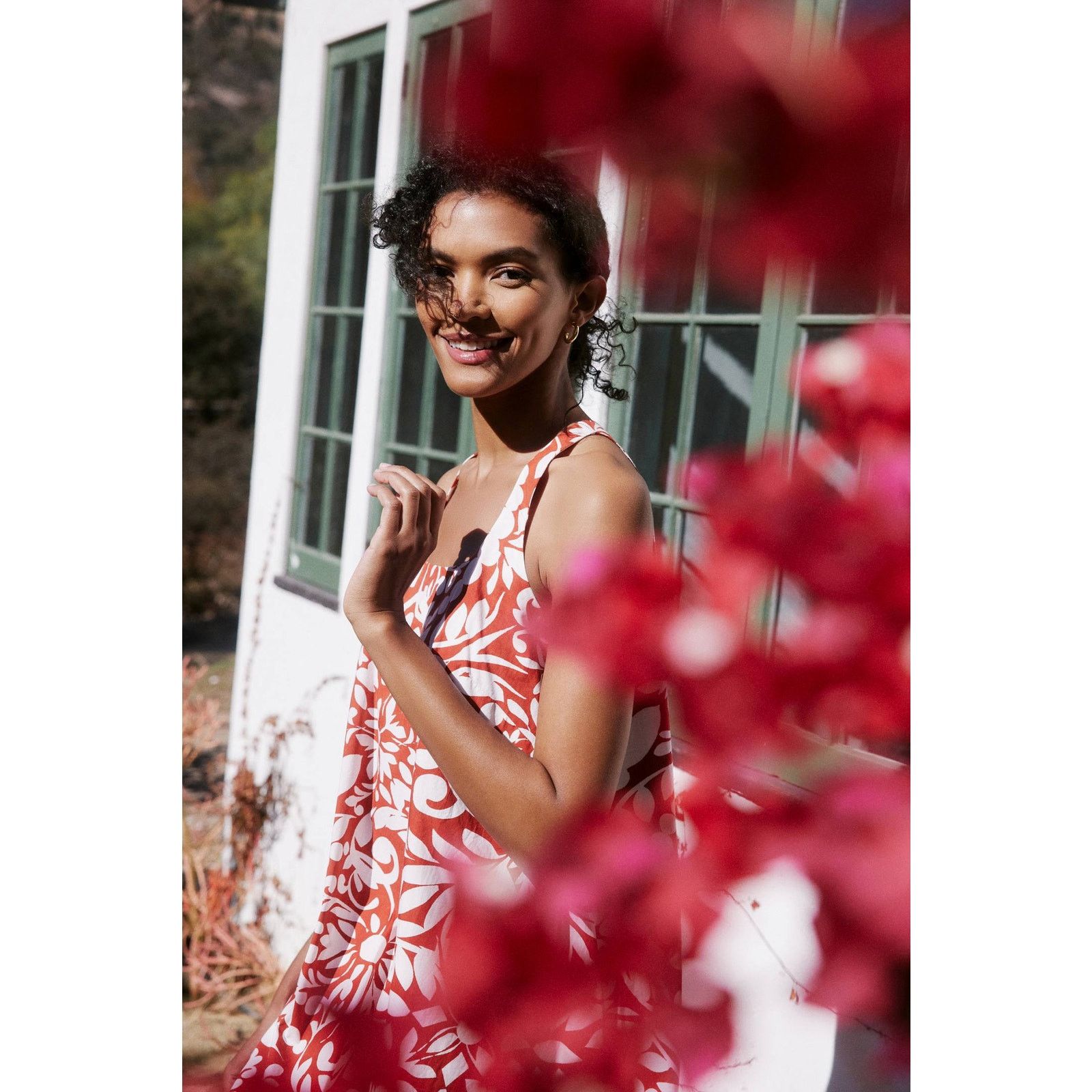 Anthropologie New Anthropologie Ionia Mini Dress $148 SMALL Rust Floral Size S / US 4 / IT 40 - 3 Thumbnail