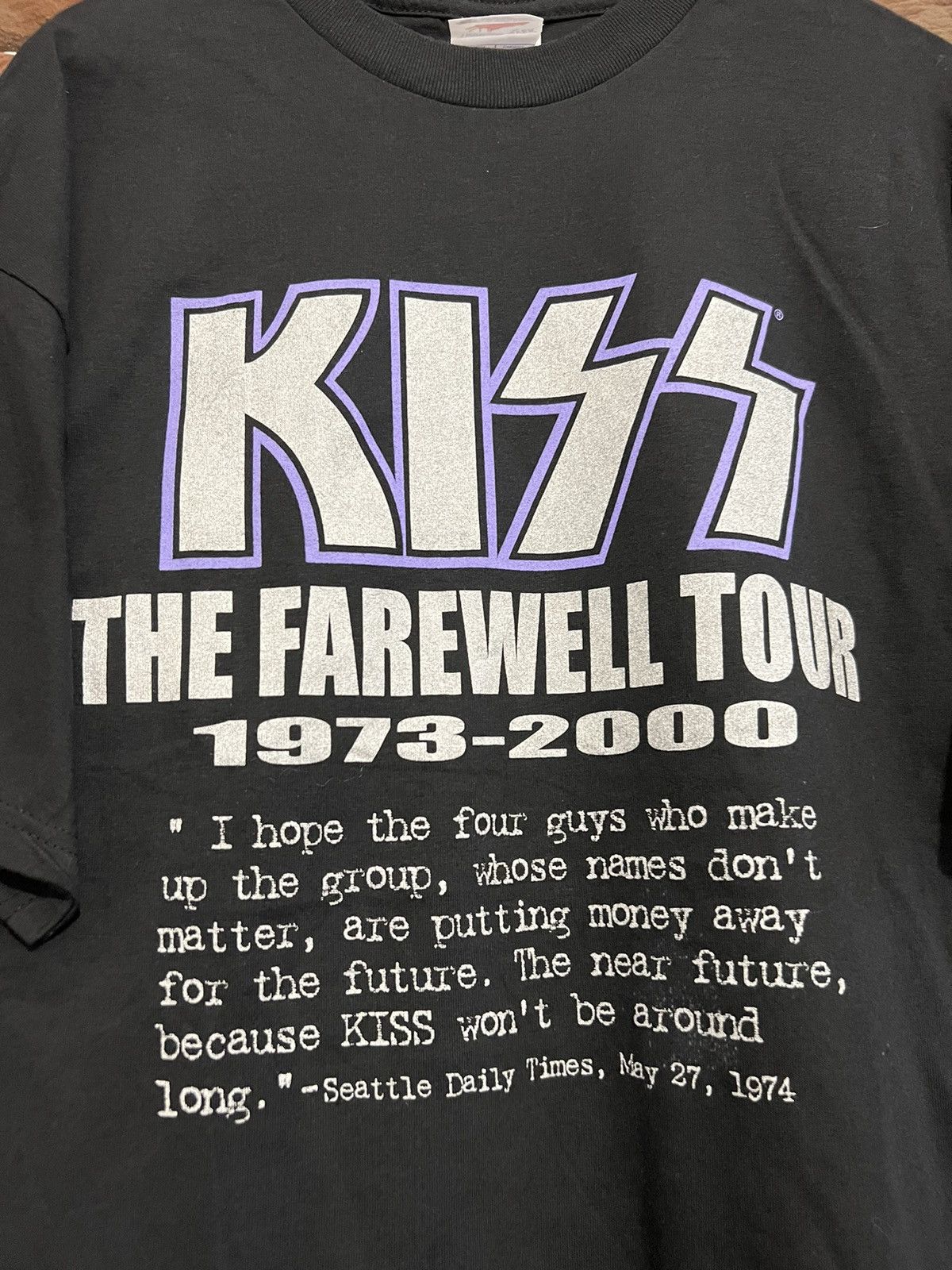 Band Tees Rare vintage 00s Kiss Farewell Big Head Rock Metal Band Tees Size US XL / EU 56 / 4 - 2 Thumbnail