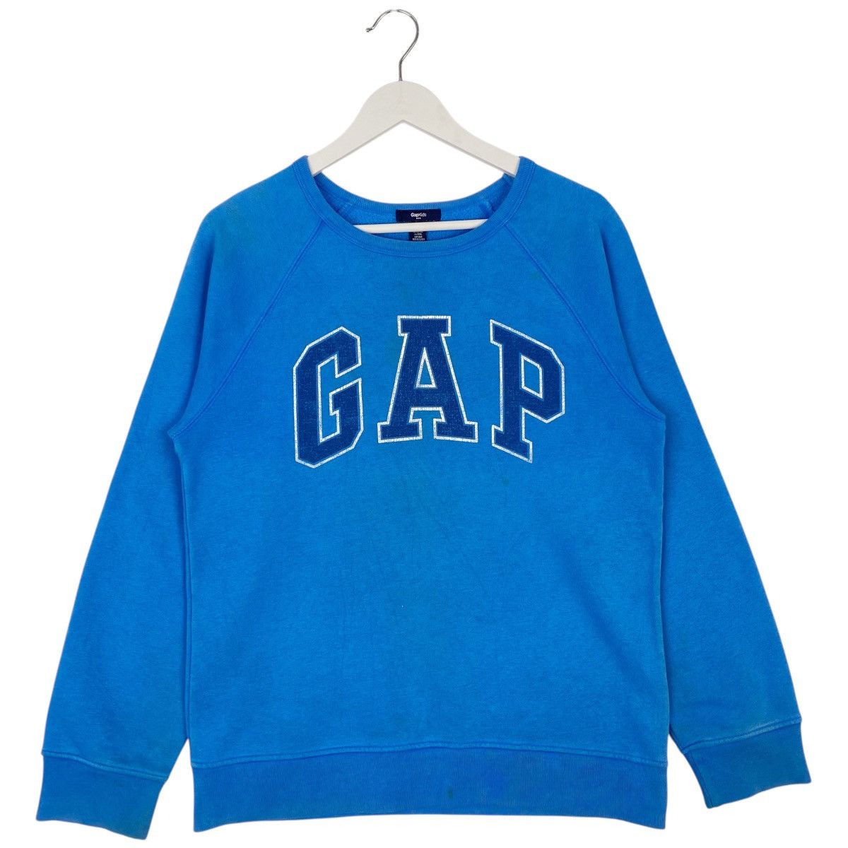 Gap × Vintage Vintage GAP Kids Embroidered Crewneck Sweatshirt Blue Size US S / EU 44-46 / 1 - 1 Thumbnail