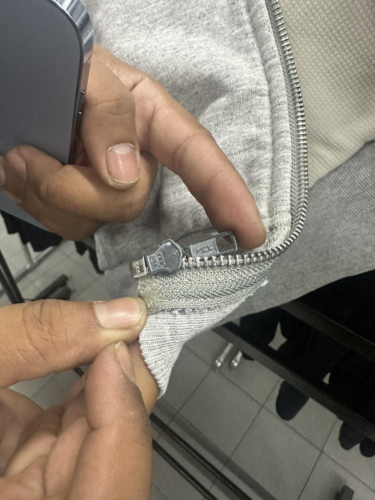 Supreme Distress Supreme Thermal Arc Logo Zipper Hoodies Size US L / EU 52-54 / 3 - 19 Thumbnail