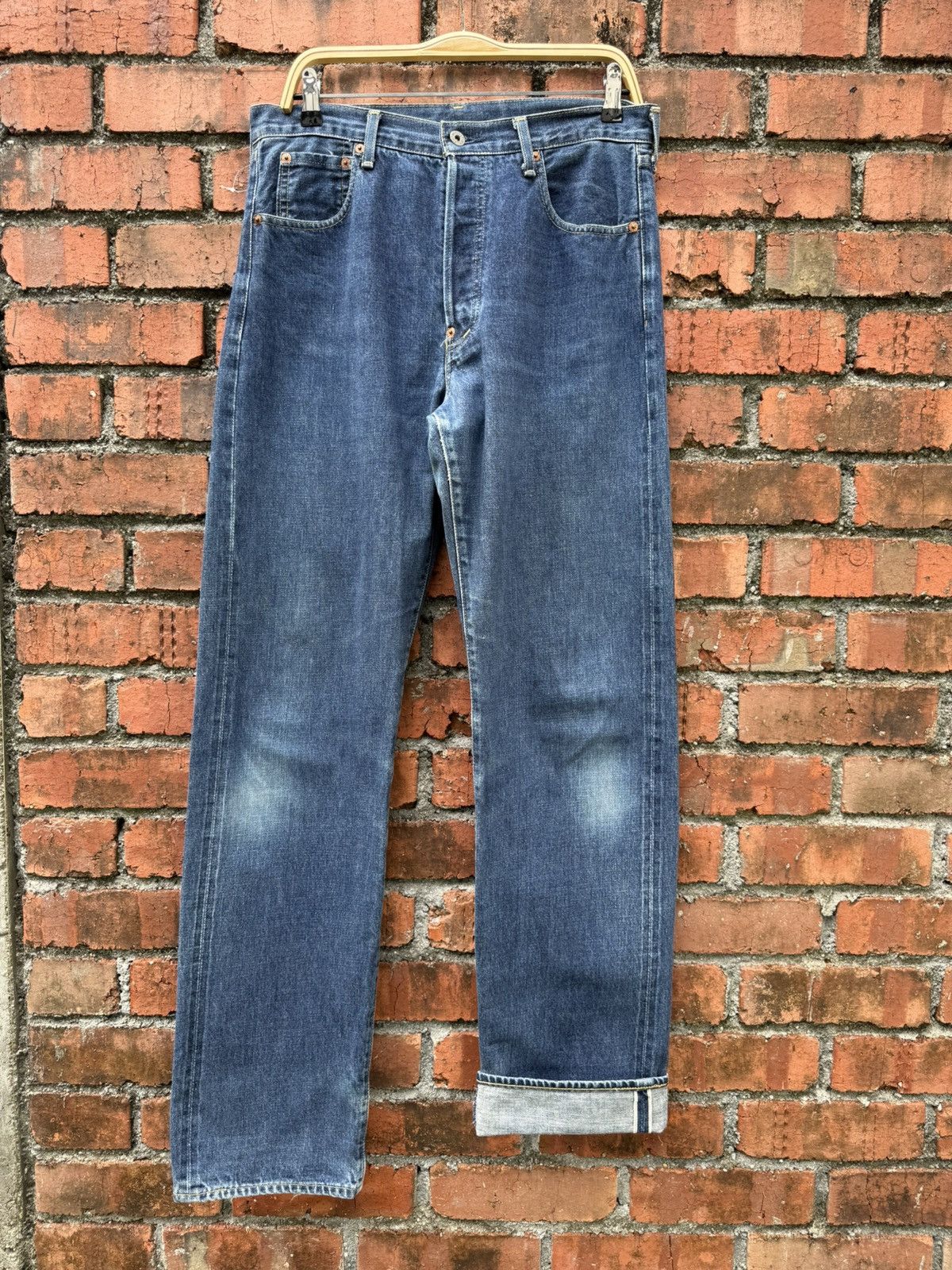 Levi's Vintage Clothing W33x34 Vintage levi’s 702 redline buckle back denime Size US 33 - 1 Thumbnail
