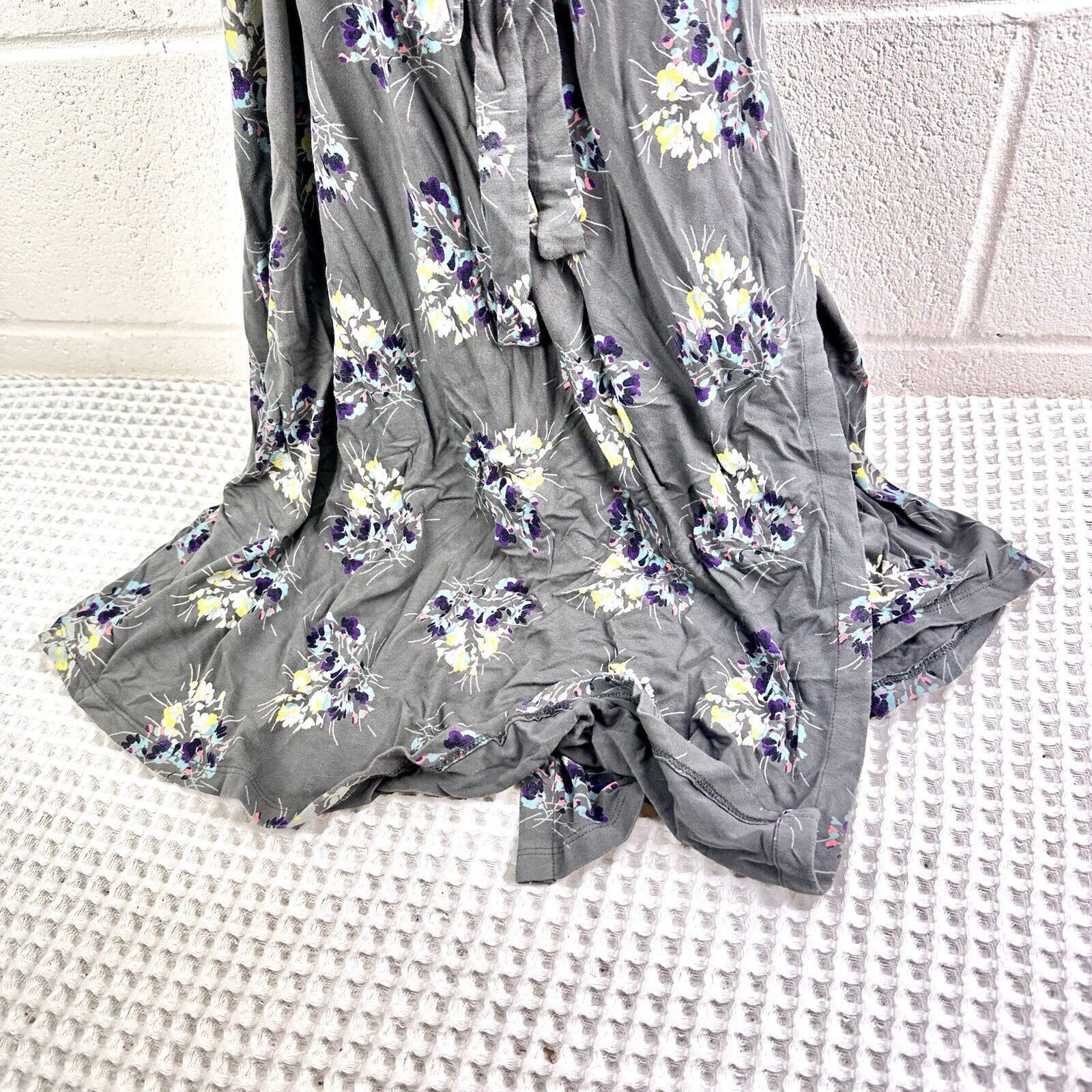Boden Boden Midi Dress 10, Grey Floral Viscose Size L / US 10 / IT 46 - 5 Thumbnail