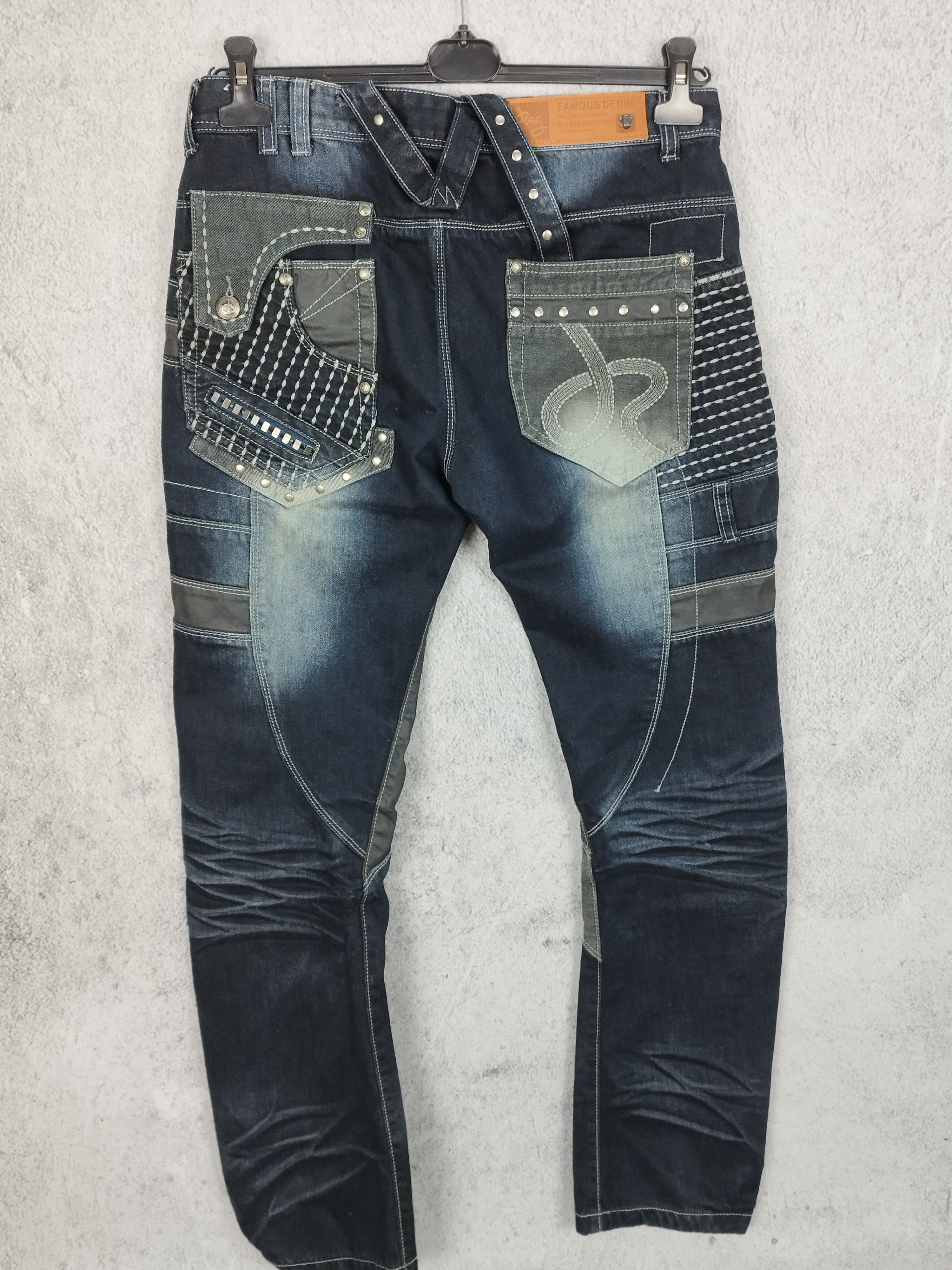 Japanese Brand J Rag Famous Denim Multipocket Jeans y2k Size US 33 - 2 Thumbnail