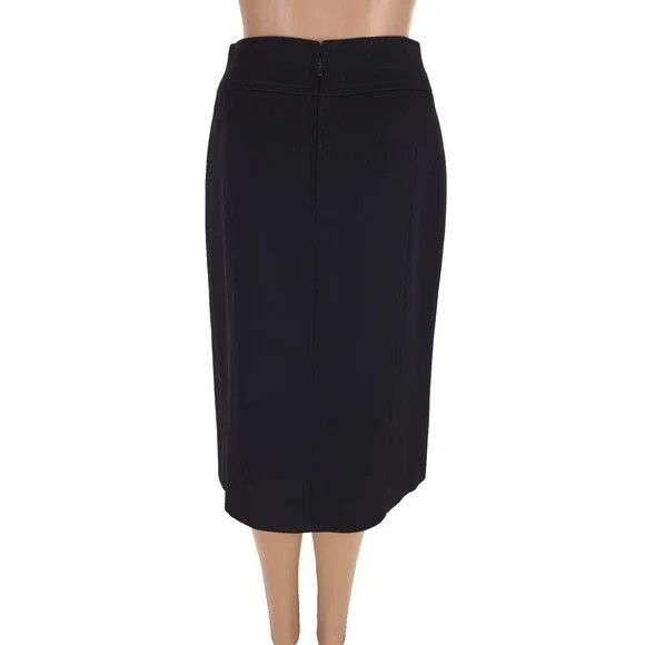 Celine Vintage 80s 90s Celine Paris Chainlink Slit Front Skirt 6 Size 26" / US 2 / IT 38 - 9 Thumbnail