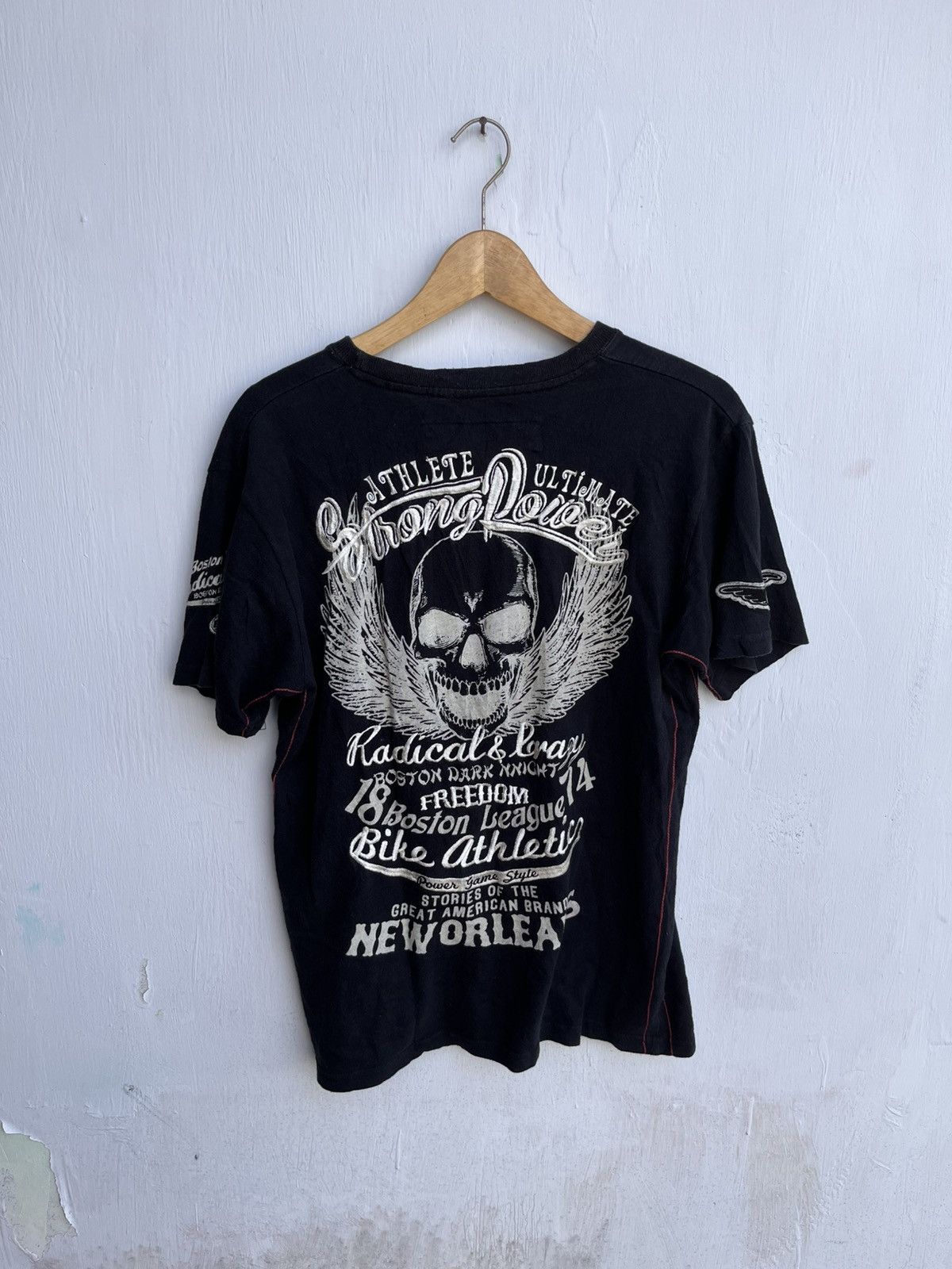 20471120 STEAL! Bike Atheltic Skull Poem Gohtic Tee Punk LGB Size US S / EU 44-46 / 1 - 3 Thumbnail