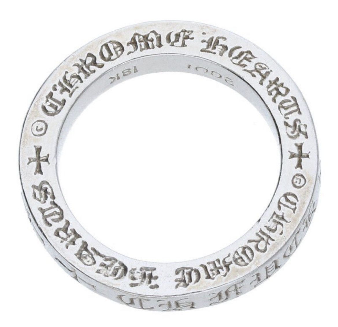 Chrome Hearts Chrome Hearts 18K 3mm Spacer White Gold Ring Size ONE SIZE - 3 Thumbnail