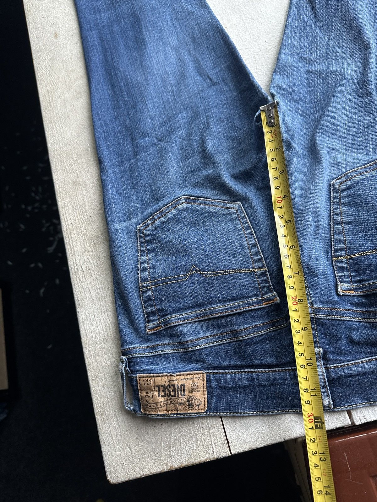 Diesel 🚨 DIESEL AVANT GARDE GOTHIC WOMEN JEANS LOGO IFSIXWASNINE Size 30" / US 8 / IT 44 - 14 Thumbnail
