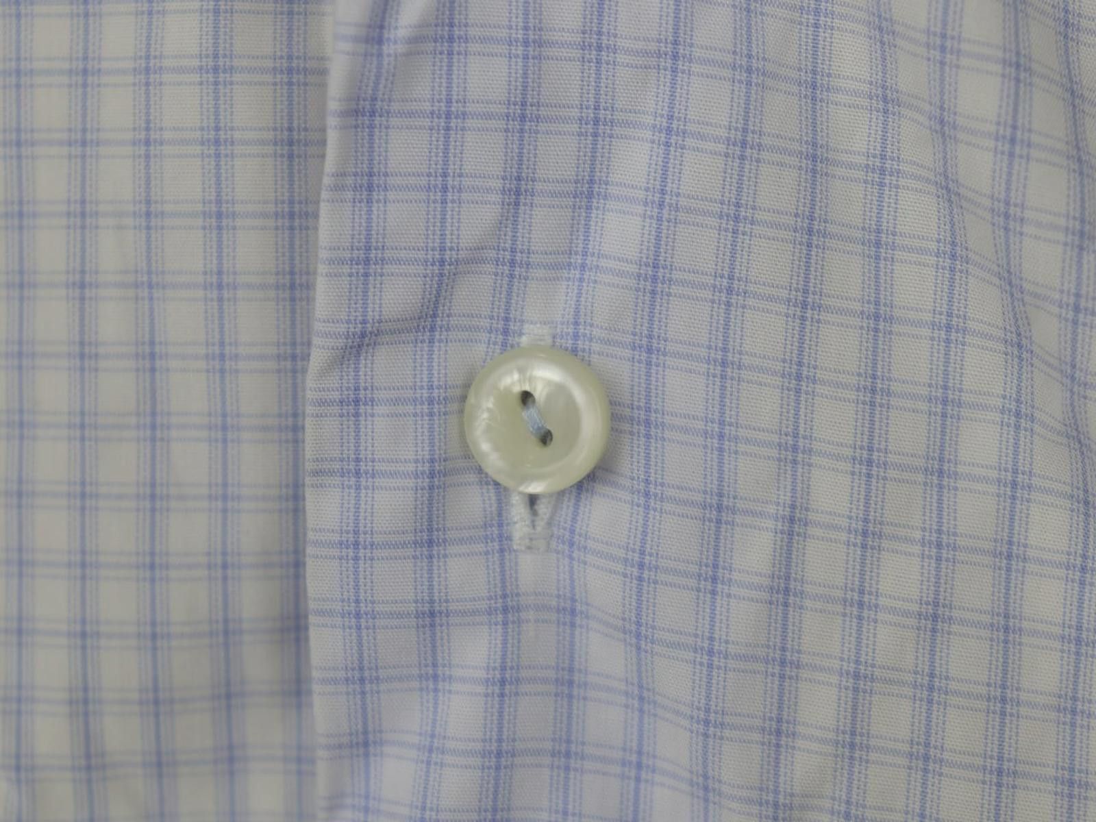 Eton Eton Blue Check 100% Cotton Collared Shirt Size 42 Size 38R - 5 Thumbnail