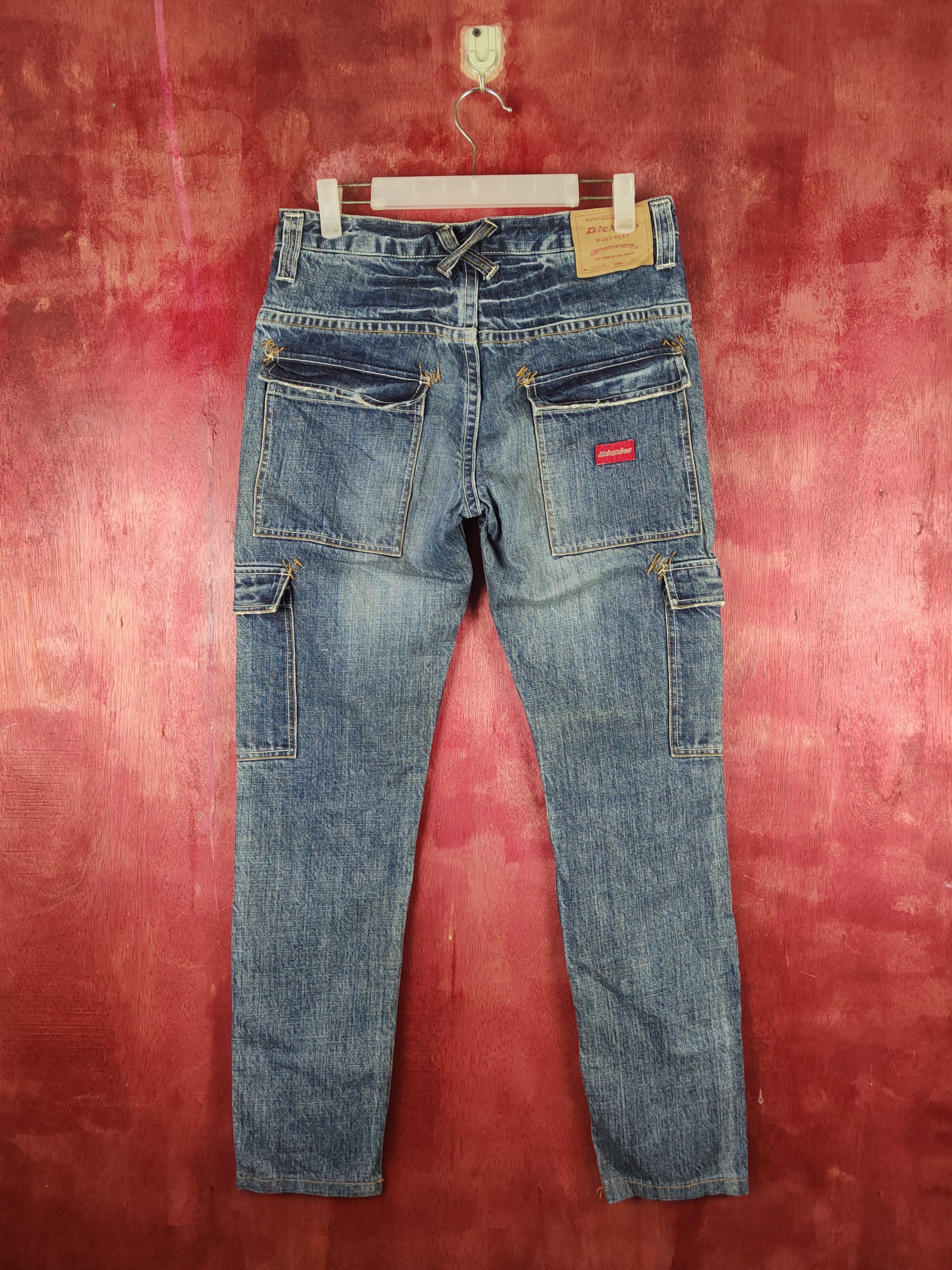 Dickies Dickies Dark Blue Distressed Ripped Jeans #S2365 Size US 30 / EU 46 - 7 Thumbnail