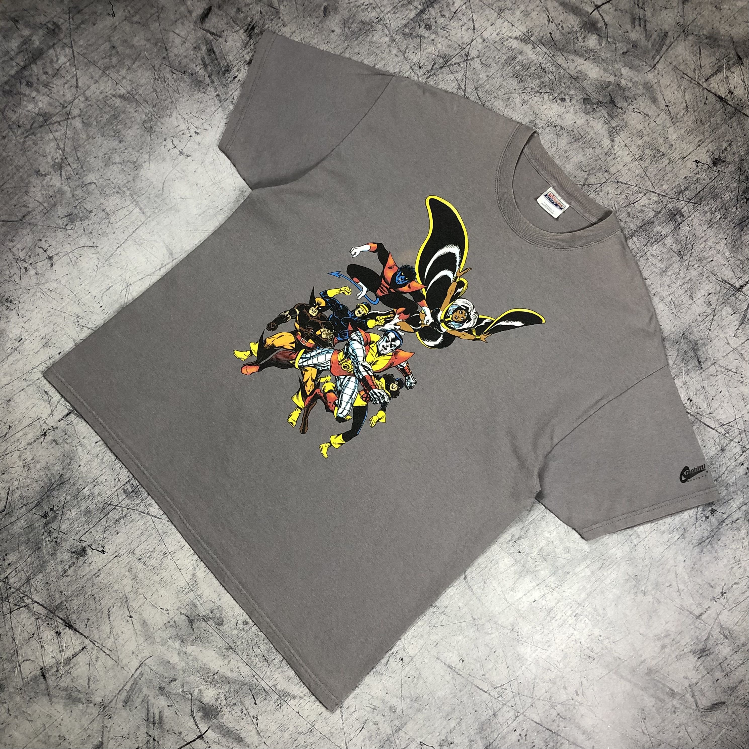 Marvel Comics Y2K Vintage 2003 X-Men Hero’s Marvel Graphitti Rare Tee Size US XL / EU 56 / 4 - 5 Thumbnail