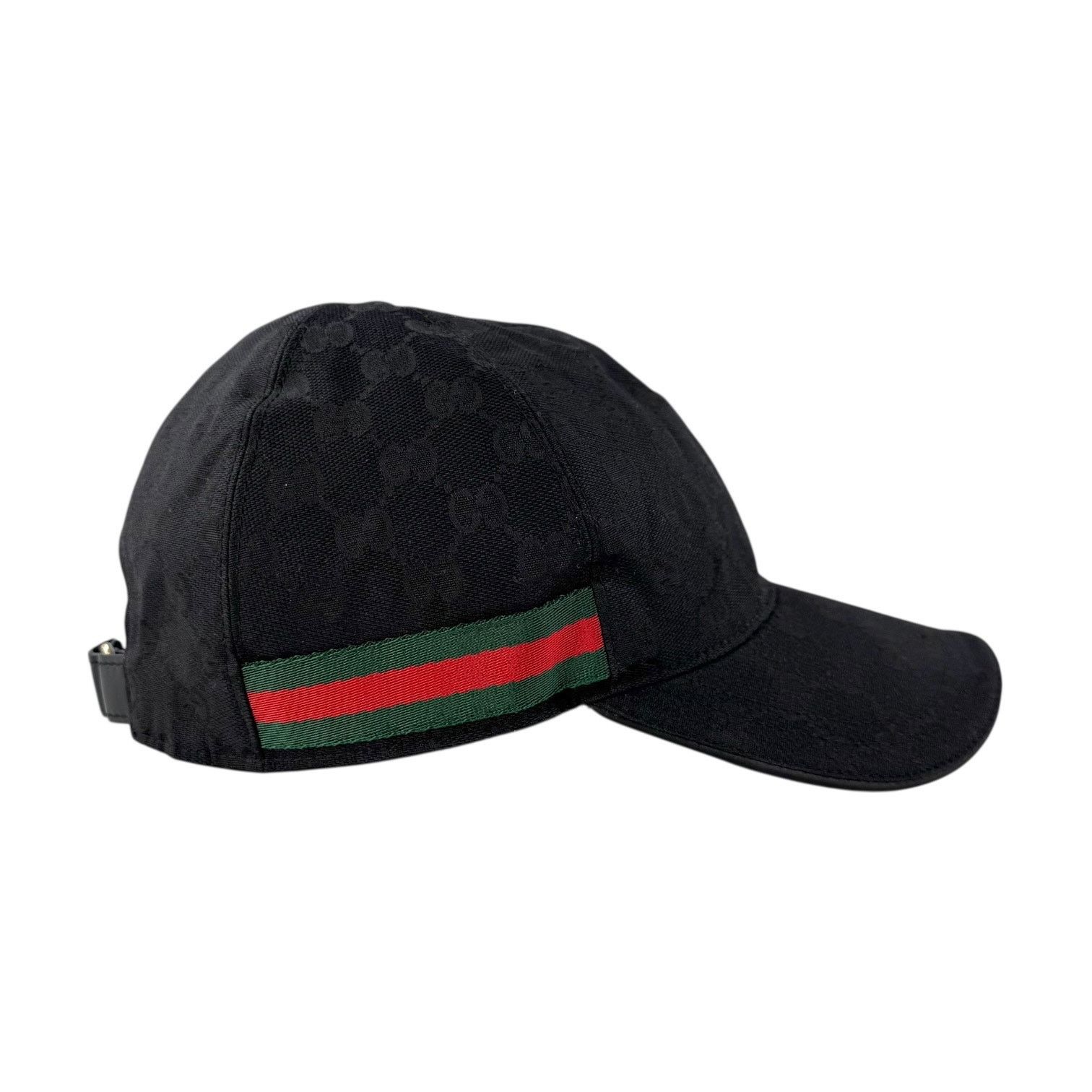 Gucci Gucci Sherry Line Black Monogram Baseball Cap Size ONE SIZE - 3 Thumbnail