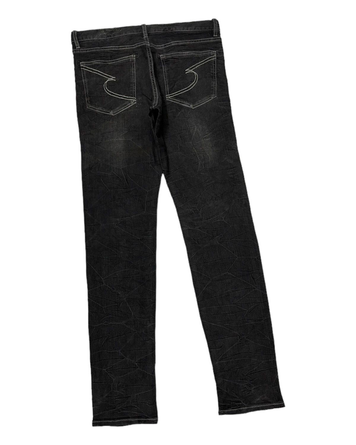 If Six Was Nine SEMANTIC DESIGN CLAW MARK SNAKE DESIGN DENIM JEANS Size US 33 - 5 Thumbnail