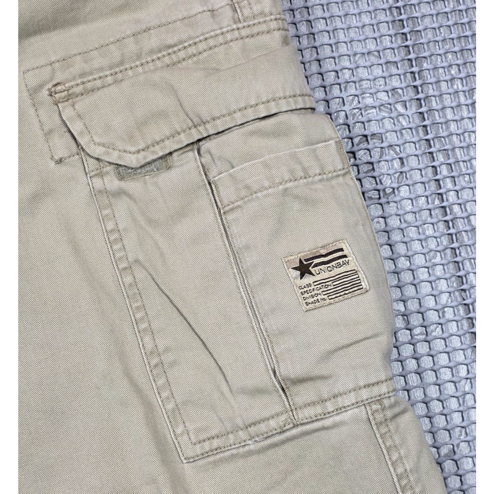 Vintage VINTAGE Unionbay Baggy Military Cargo Beige Skater Pants 34x34 Wide Leg Mens 90s Y2k Cargo Pant Size US 34 / EU 50 - 6 Thumbnail
