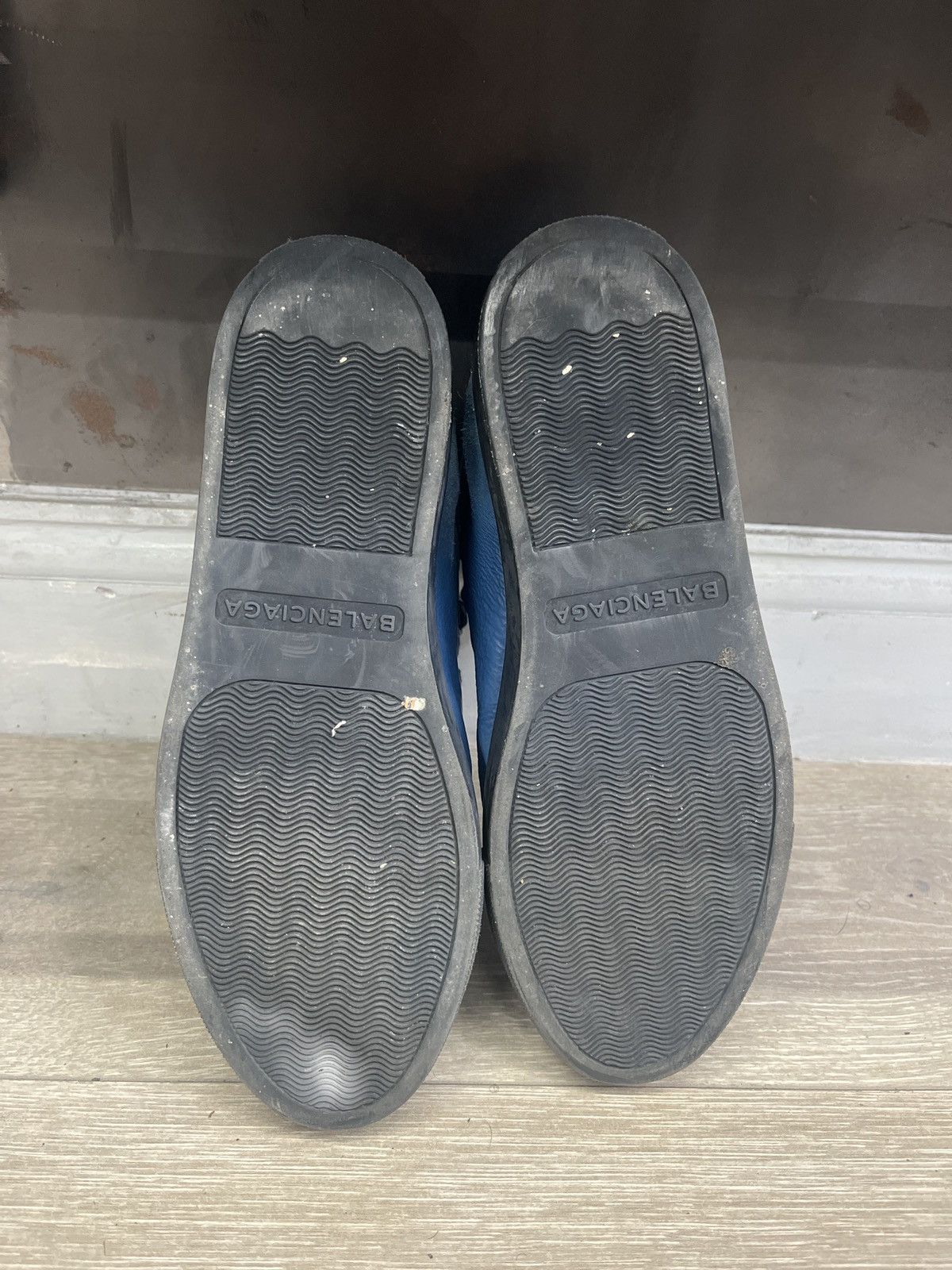 Balenciaga Balenciaga Arena High-Top Trainers Blue Leather Size US 6 / EU 39 - 4 Thumbnail