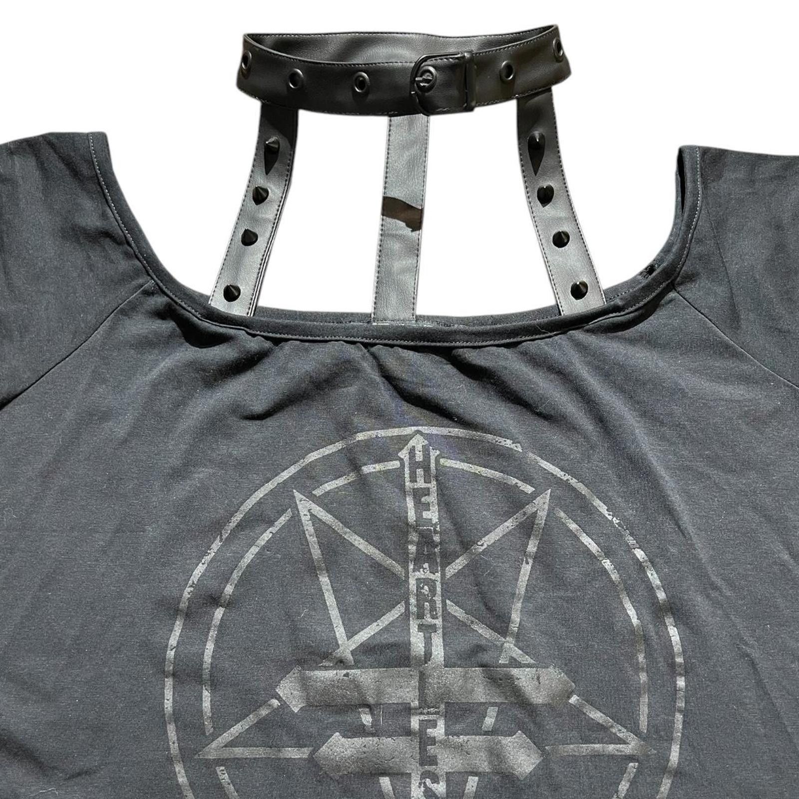 Other Heartless Malin Black Top Off the Shoulder Pentagram Size XL / US 12-14 / IT 48-50 - 4 Thumbnail
