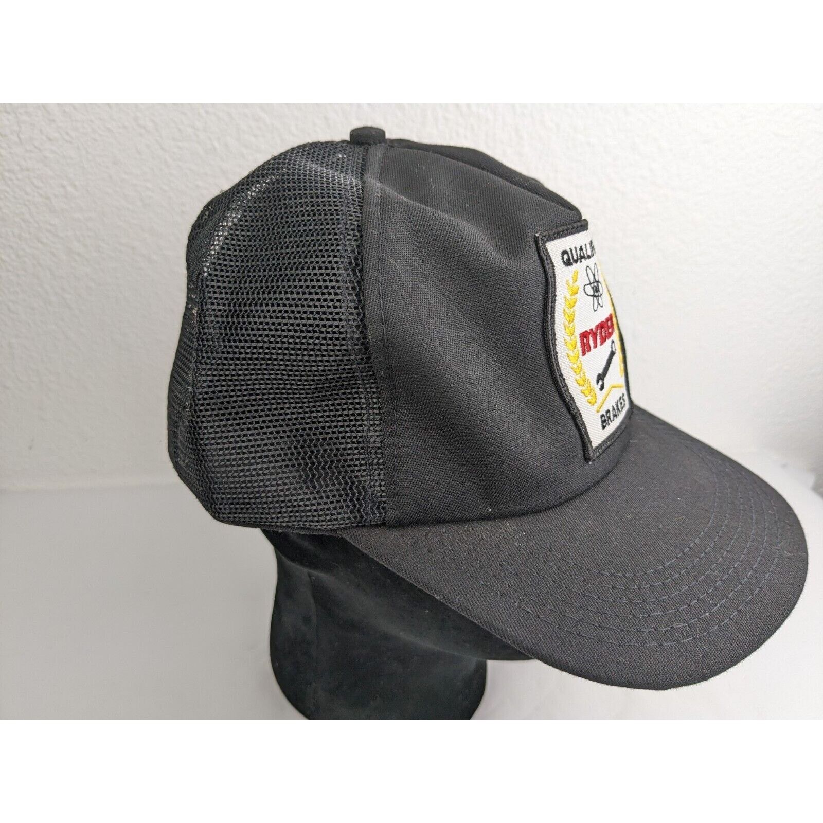 Other Vtg RYDER Brakes Mechanic Patch SnapBack Trucker Hat Size ONE SIZE - 3 Thumbnail