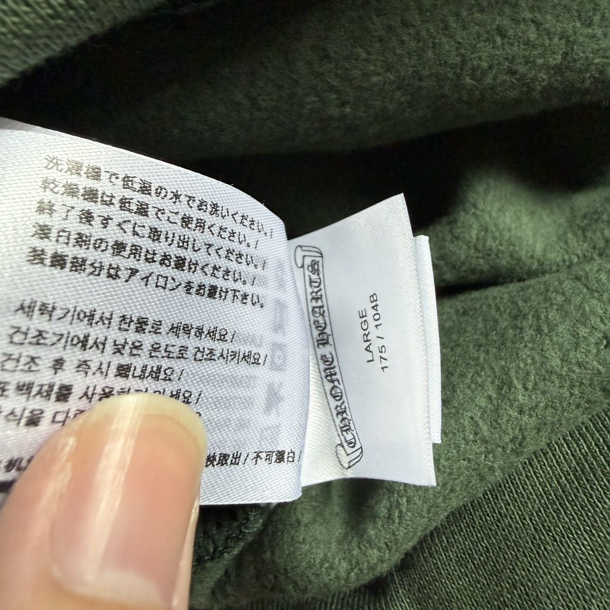Chrome Hearts Chrome Hearts Olive Green Shoulder Logo Hoodie Size US L / EU 52-54 / 3 - 4 Thumbnail
