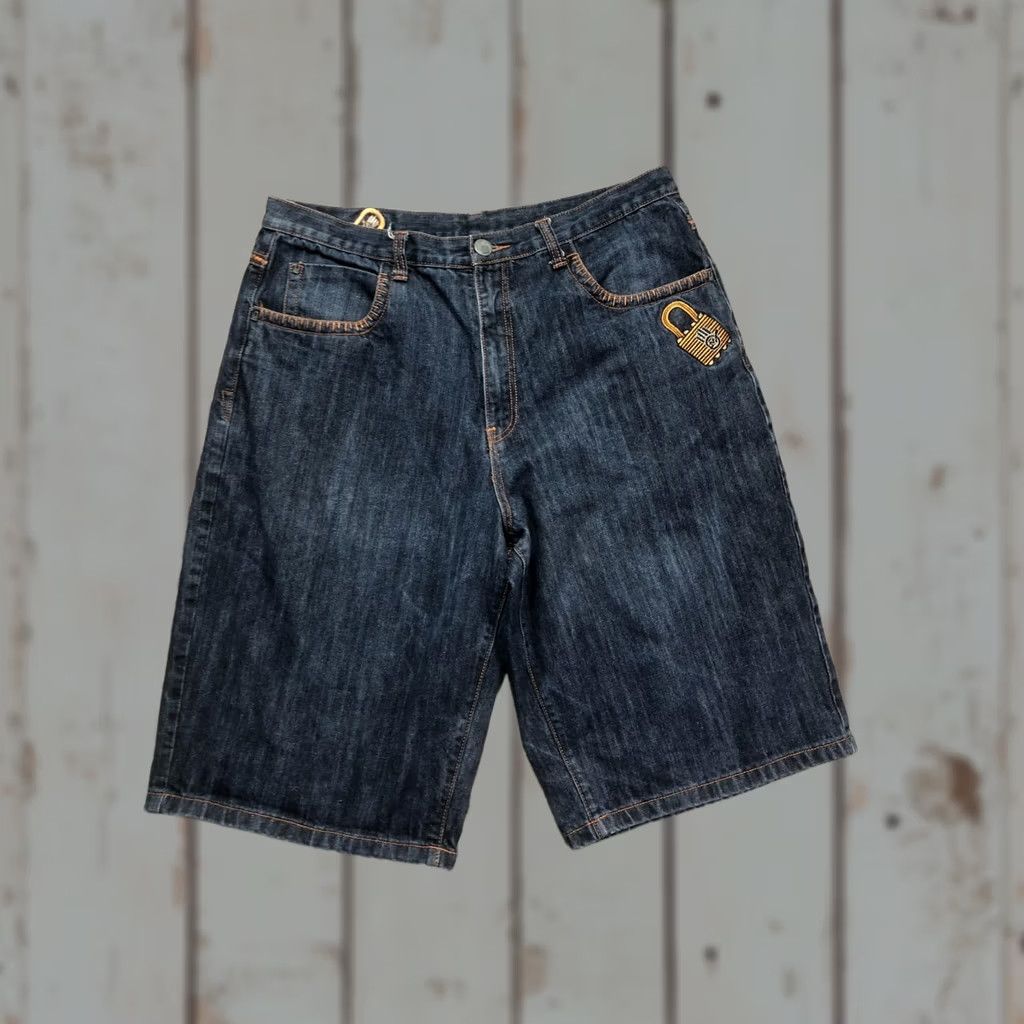 Denime Miskeen Originals Denim Shorts Mens 38 Dark Relaxed Bermuda Hip Hop Locks Size US 38 / EU 54 - 1 Thumbnail