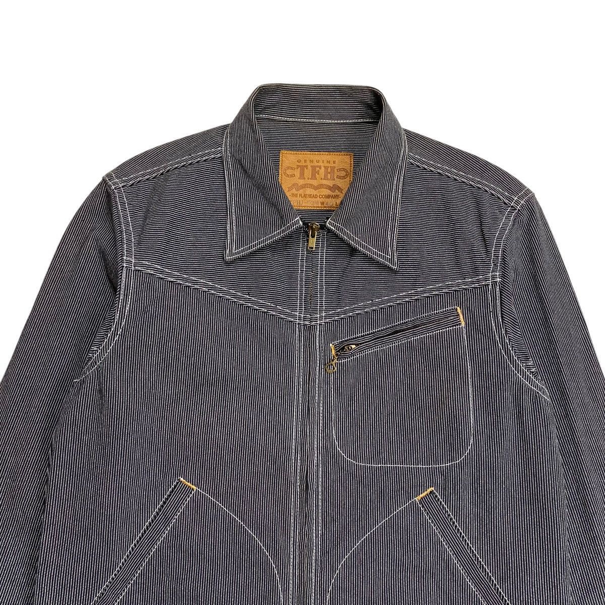 The Flat Head The Flat Head Lot PHJ-02W Hickory Stripe Work Jacket Size US L / EU 52-54 / 3 - 2 Thumbnail