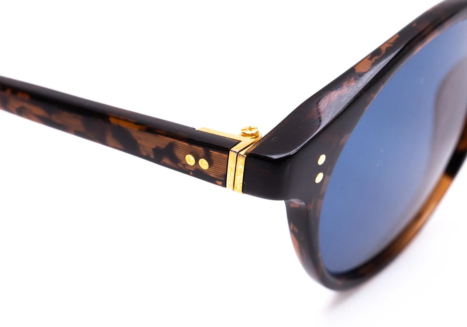 Jean Paul Gaultier Tortoise Pattern Sunglasses in Blue Brown Size ONE SIZE - 7 Thumbnail