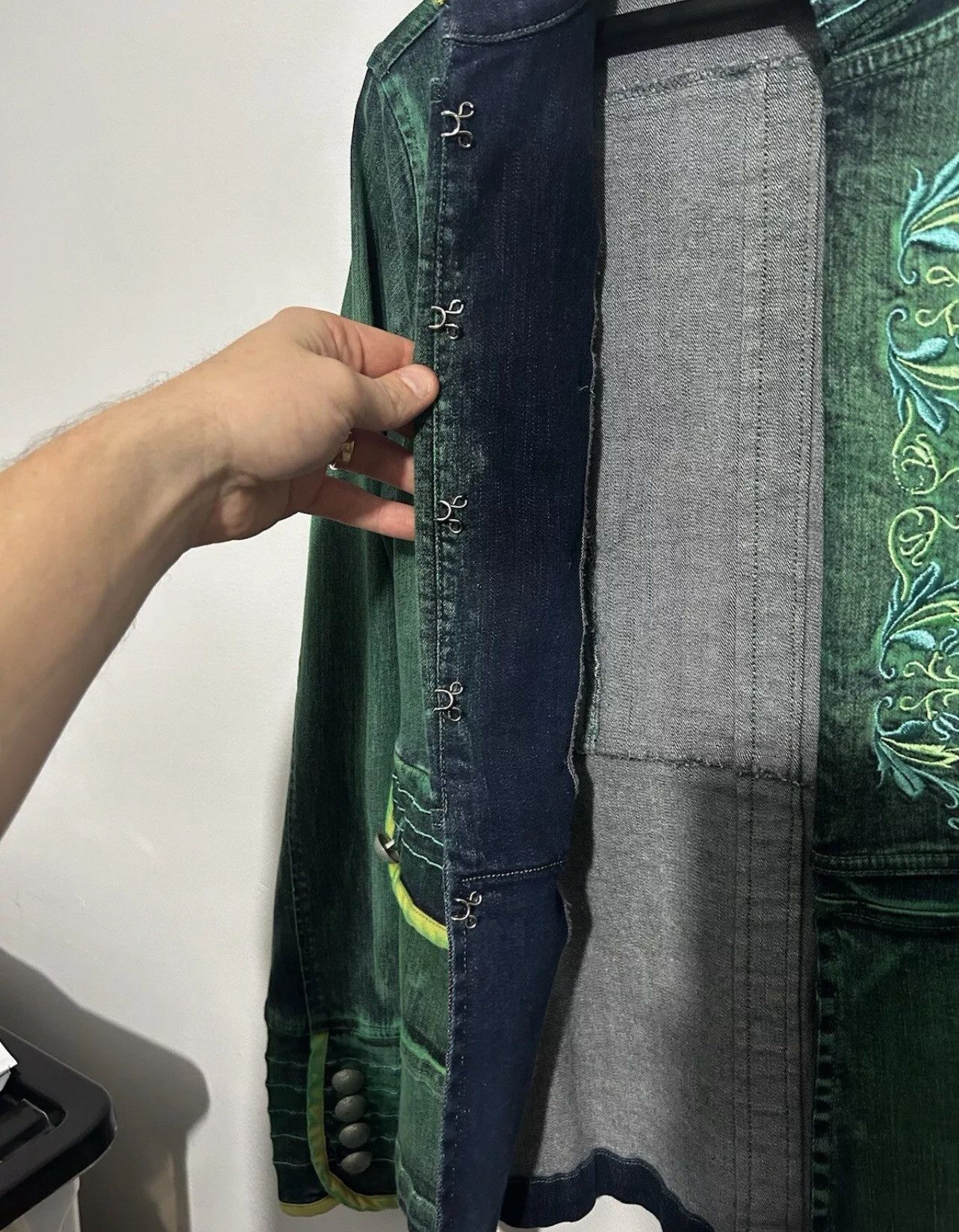 Other Beatrice Von Tresckow Jacket Size 12 Green Embroidered Size M / US 6-8 / IT 42-44 - 5 Thumbnail