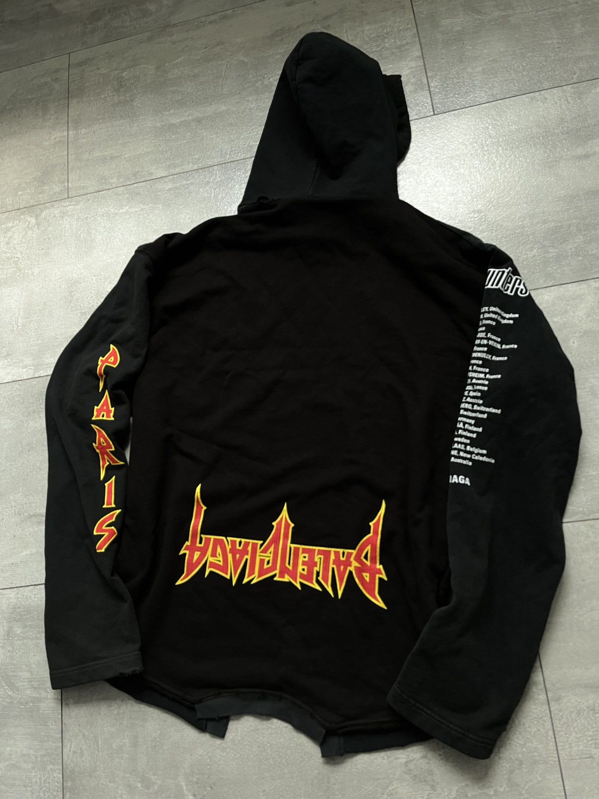 Balenciaga balenciaga speed hunters upside down hoodie | Grailed
