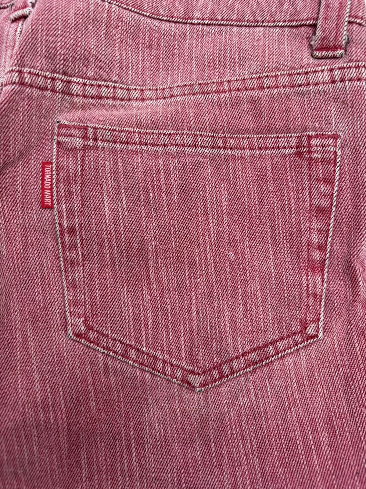 Tornado Mart Pink Flare Denim Jeans Size US 30 / EU 46 - 5 Thumbnail