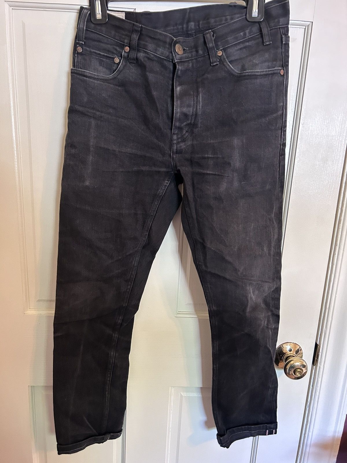 Han Kjobenhavn Han Kjøbenhavn Selvedge Jeans Black Size 29 — Worn In Size US 29 - 1 Thumbnail