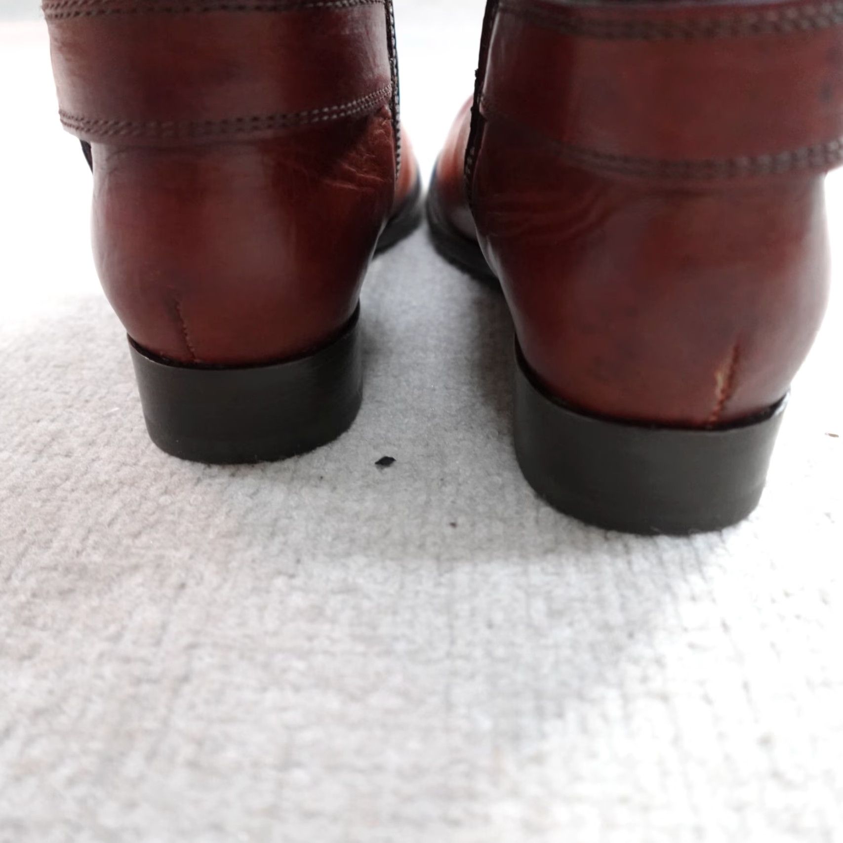 Frye FRYE Boots 9 Brown Melissa Harness Zip Leather Knee High Riding Boot Womens Button Leather Outsole 1990s (if applicable) Mens? Size US 9 / IT 39 - 5 Thumbnail
