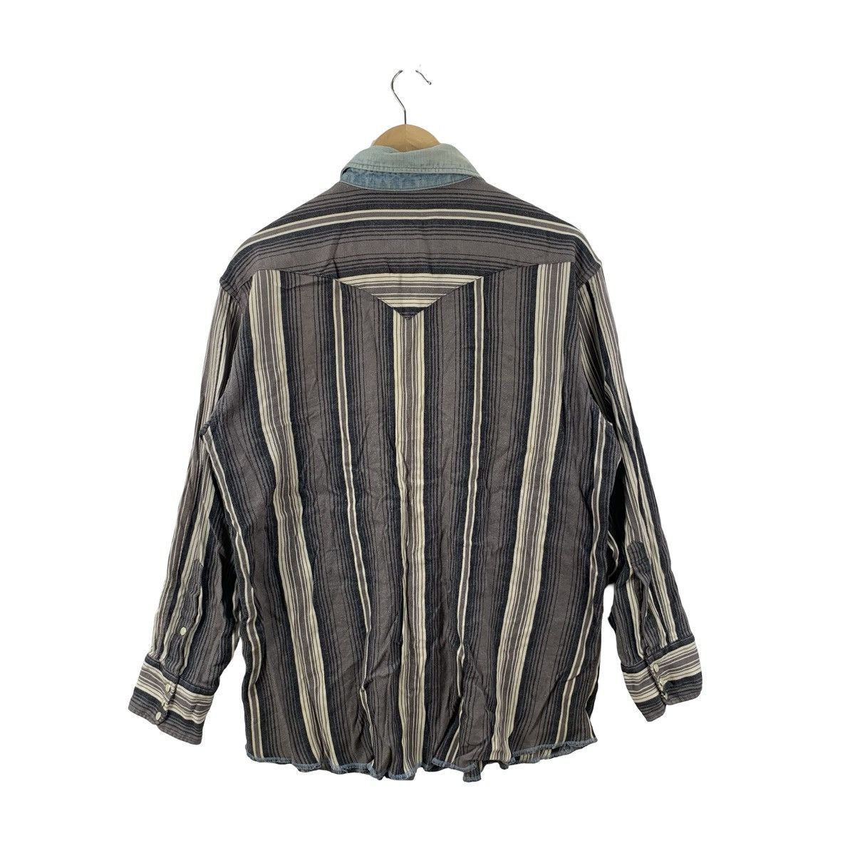Vintage Vintage PANEL TWO-TONE Patchwork Western Style Button-Up Size US L / EU 52-54 / 3 - 7 Thumbnail