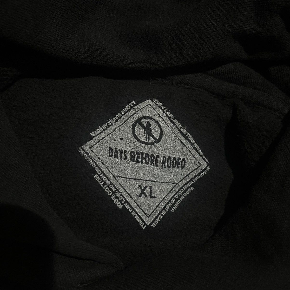 Travis Scott Travis Scott Rodeo Hoodie Black Size XL Size US XL / EU 56 / 4 - 5 Thumbnail