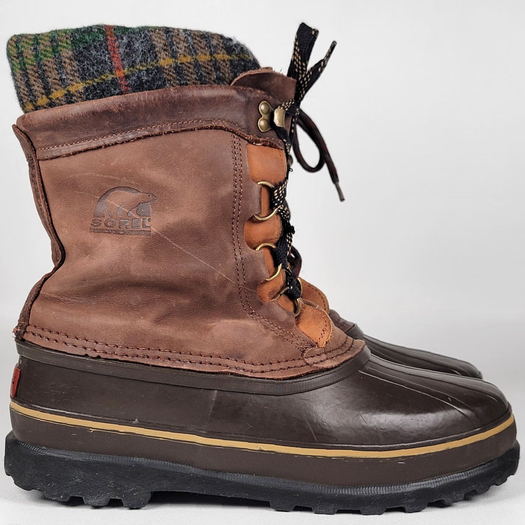 SOREL Sorel Caribou Waterproof Winter Boot 10" Hi Top Lace Up Women's Size 10 Brown Size M / US 6-8 / IT 42-44 - 2 Thumbnail
