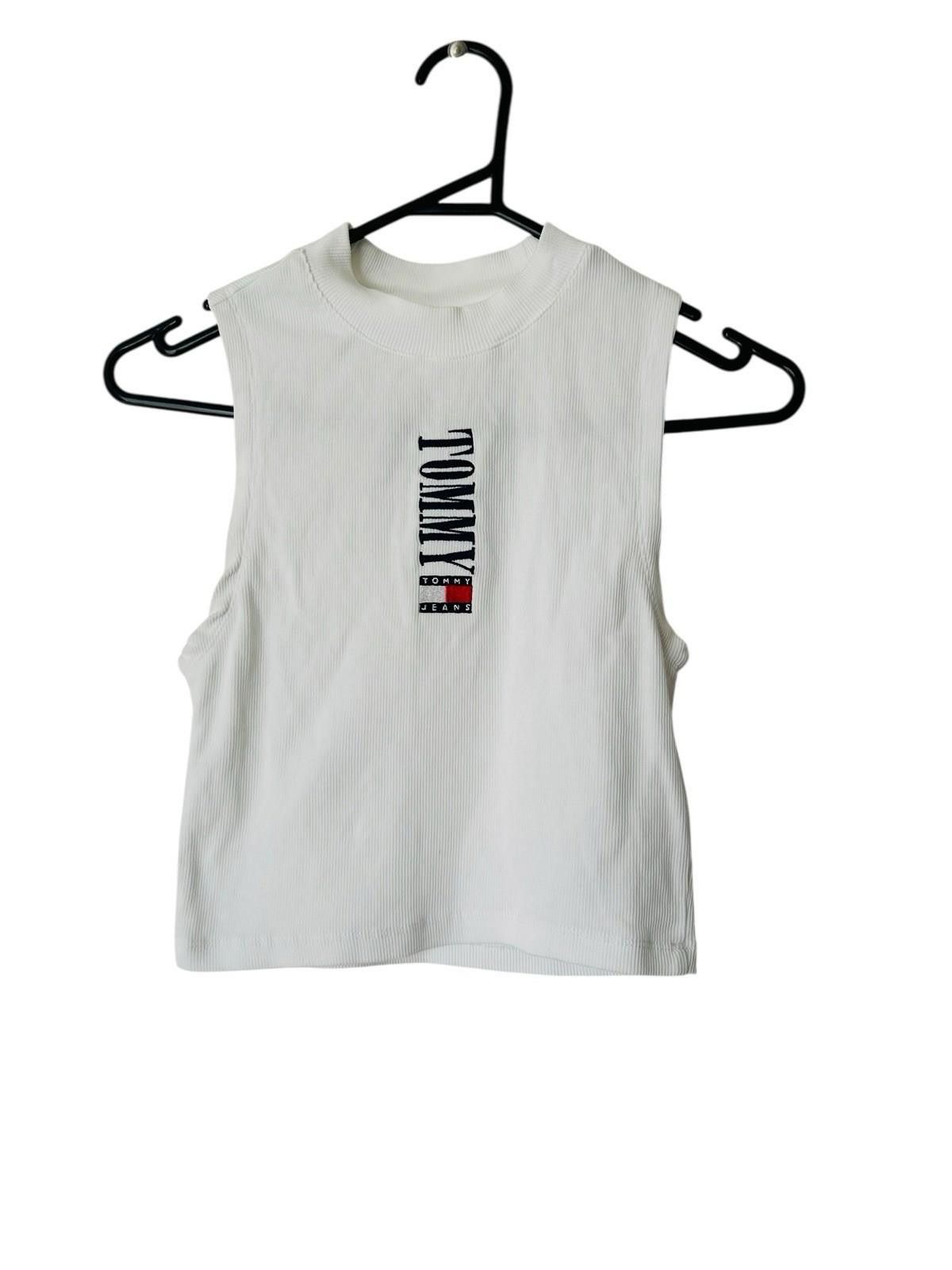 Tommy Hilfiger Tommy Hillfiger Cotton Cropped Tank Top - Size XS (010) Size XS / US 0-2 / IT 36-38 - 1 Thumbnail