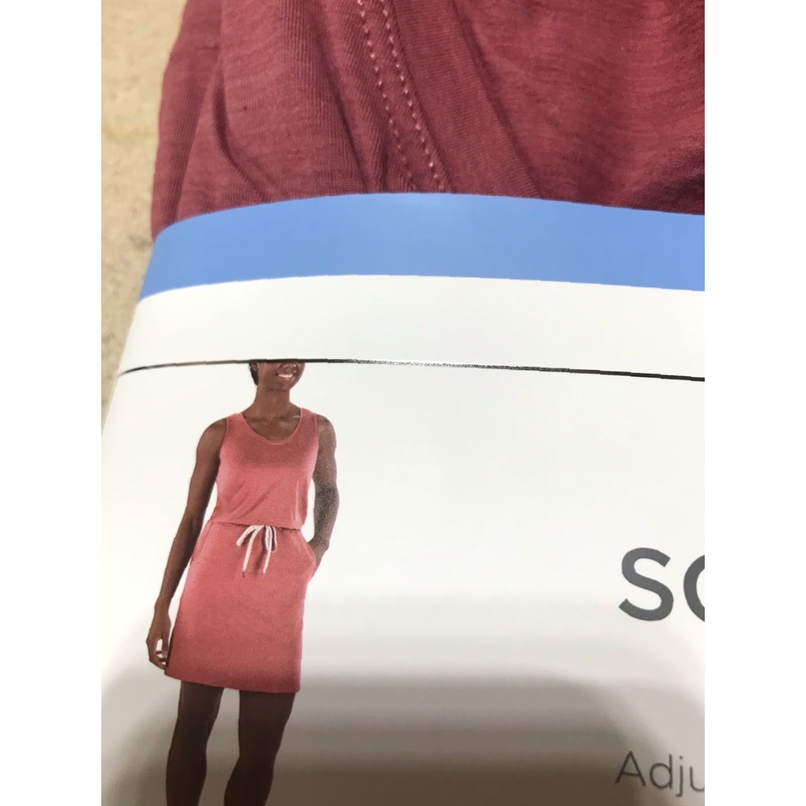 Vintage VINTAGE Member's Mark Soft Drawstring Tank Dress Women's Large Berry Short NWT Size L / US 10 / IT 46 - 3 Thumbnail