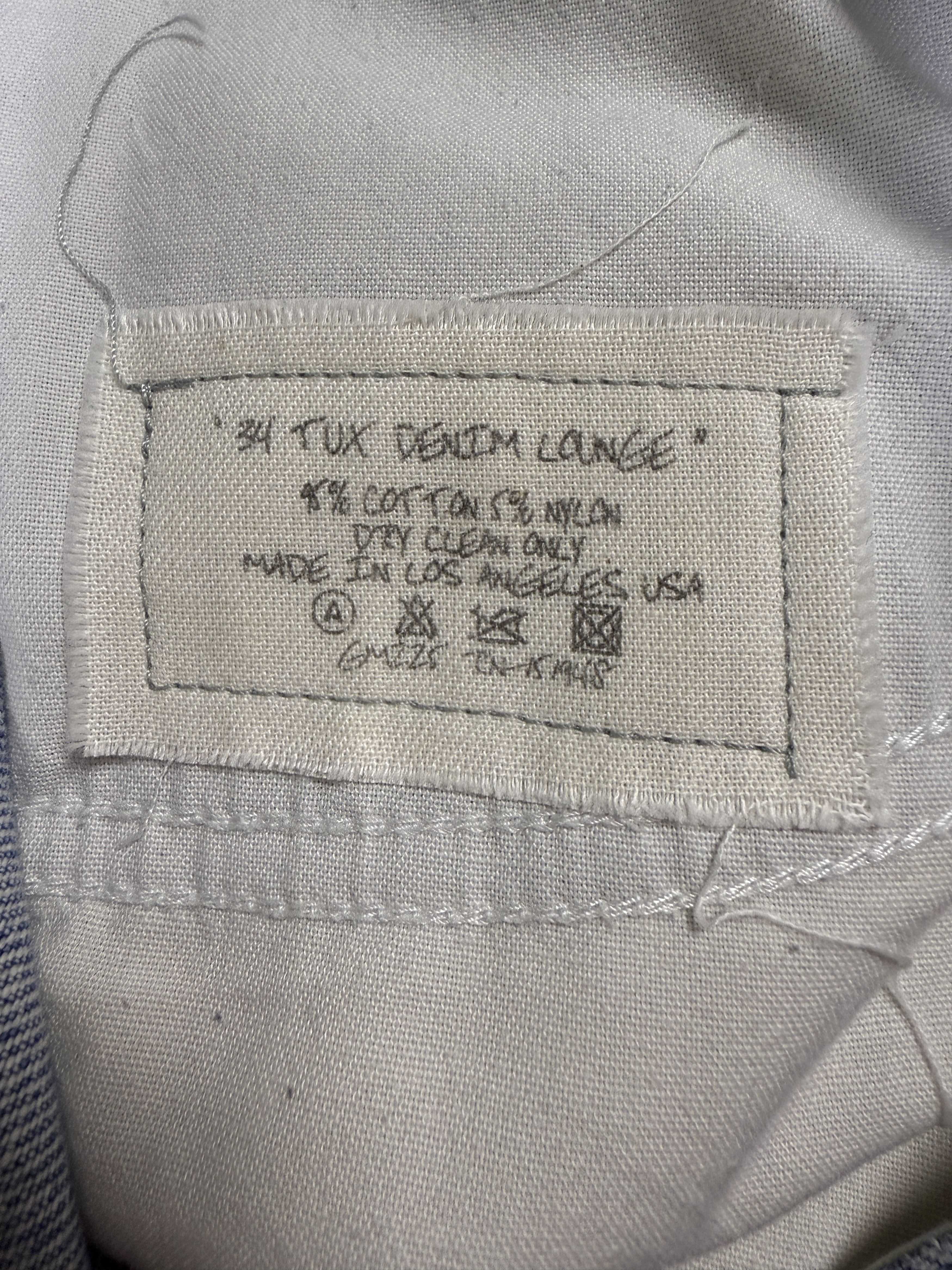 Greg Lauren $1250 Greg Lauren 34 Tux Denim Lounge Pants Size US 34 / EU 50 - 5 Thumbnail