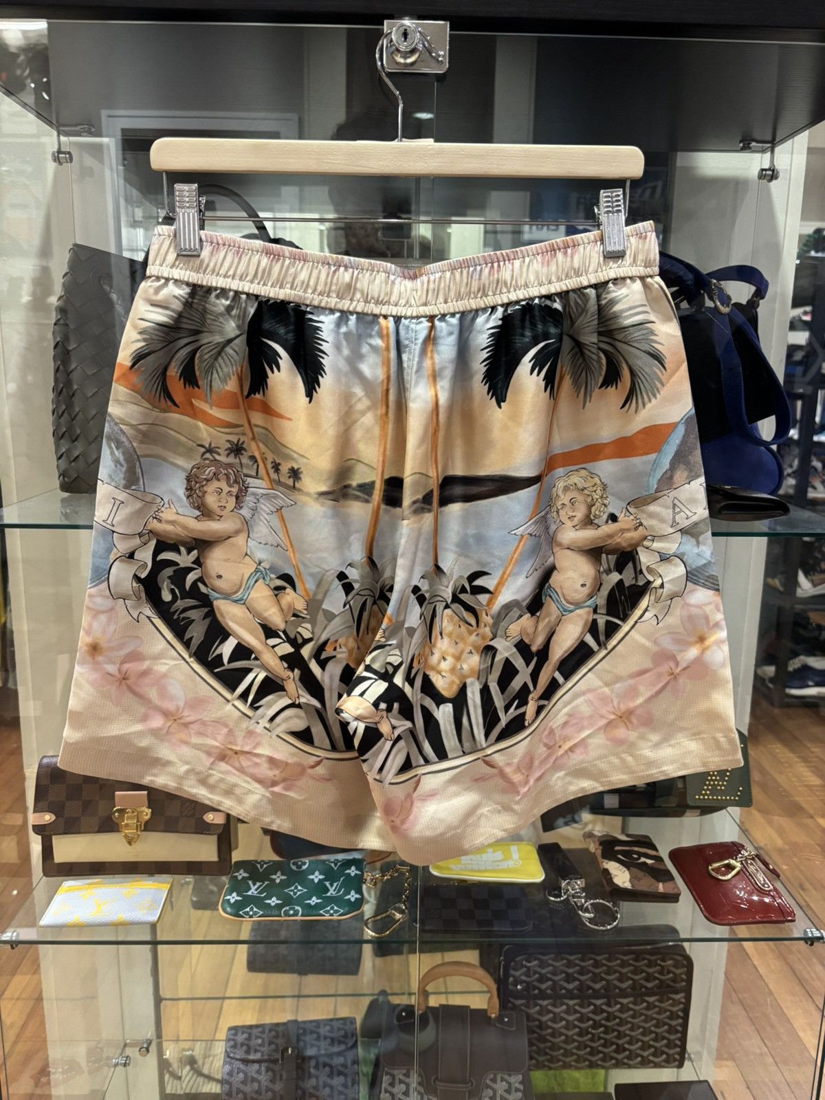 Amiri Amiri Cherub Silk Shorts Size US 32 / EU 48 - 2 Thumbnail
